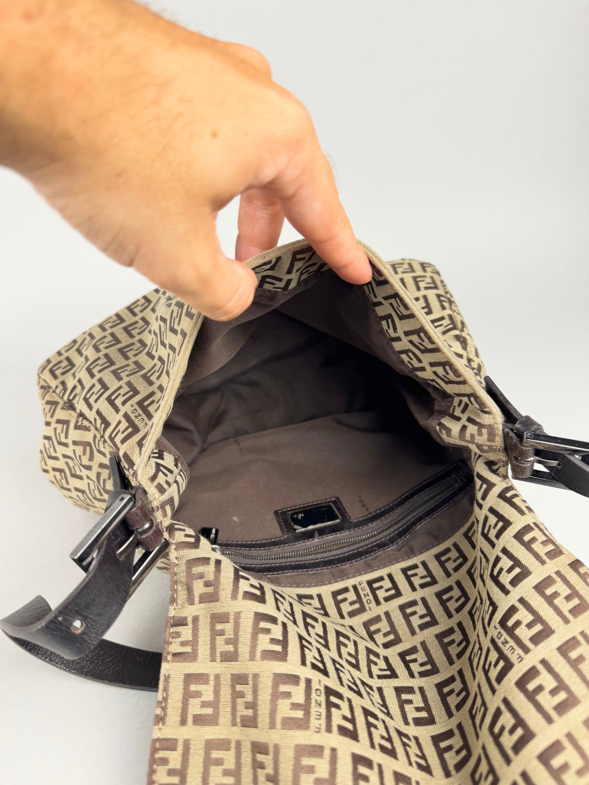 Fendi Mamma Baguette Monogram Zucchino