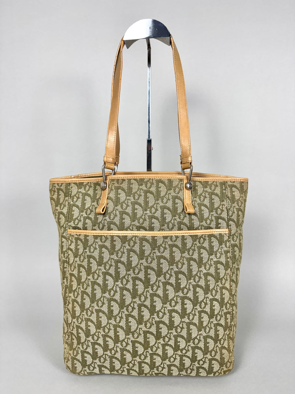 Christian Dior Monogram Denim Green Tote