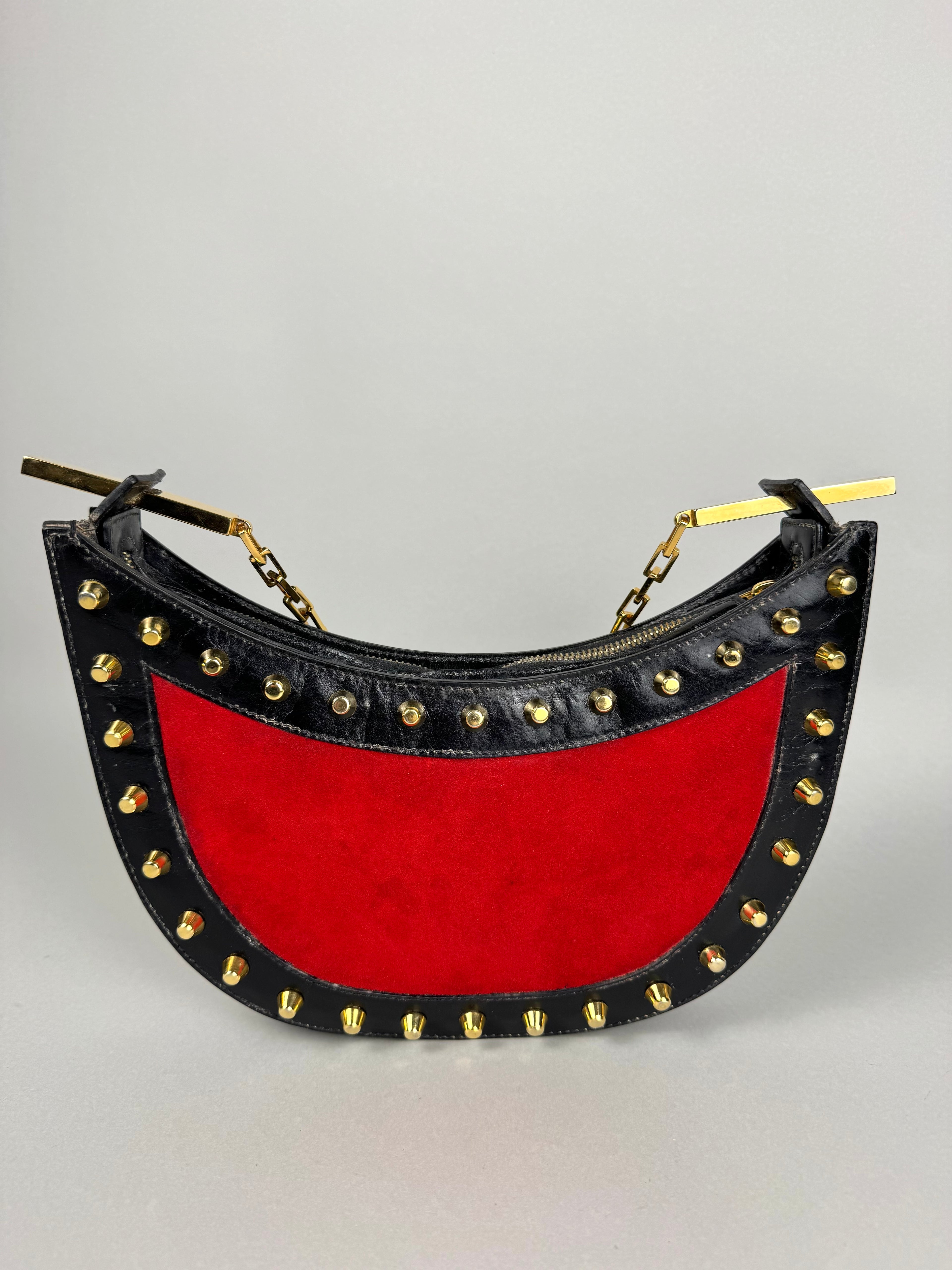 Fendi Studded Leather Red