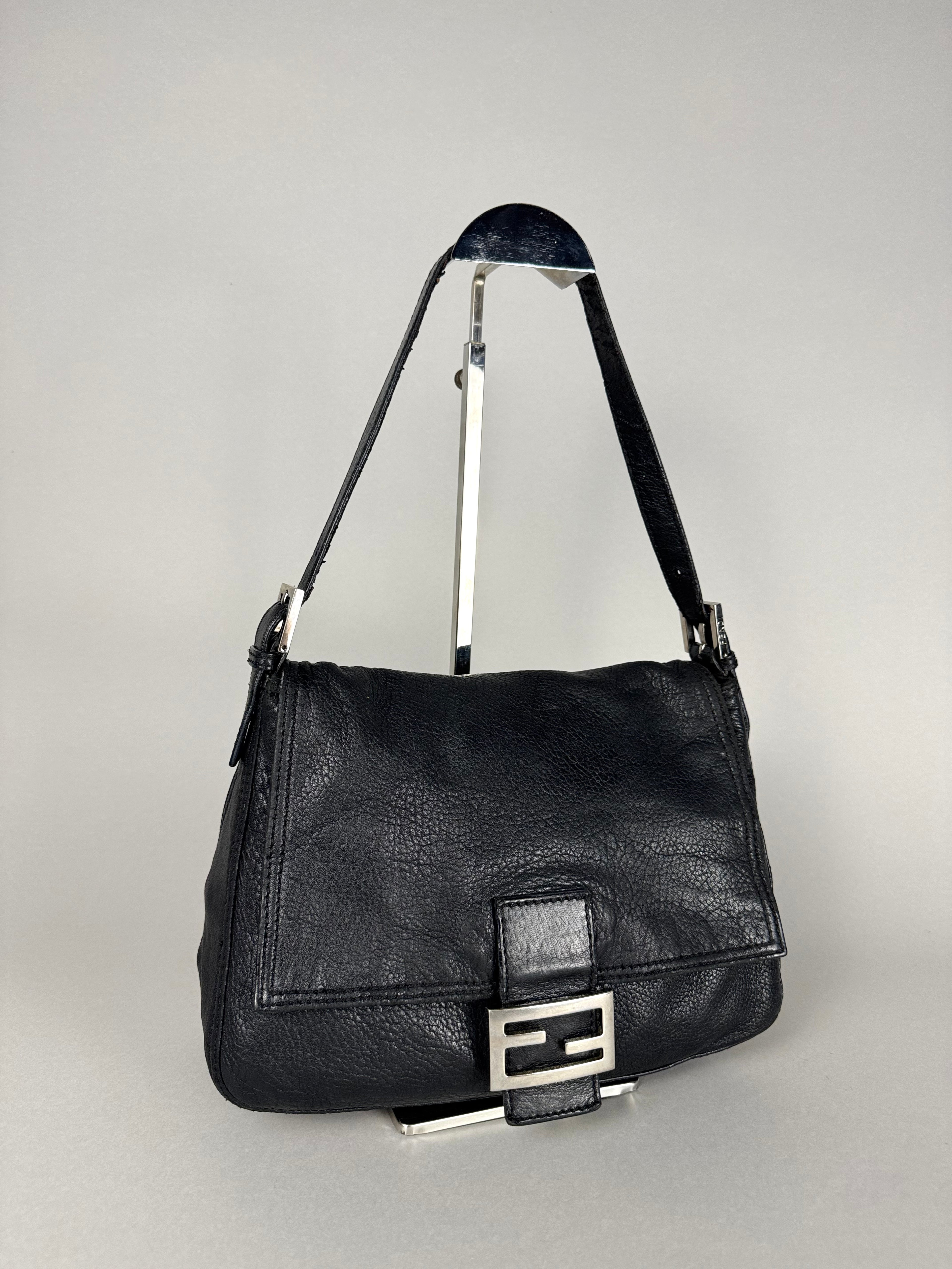 Fendi Mama Baguette Black Leather
