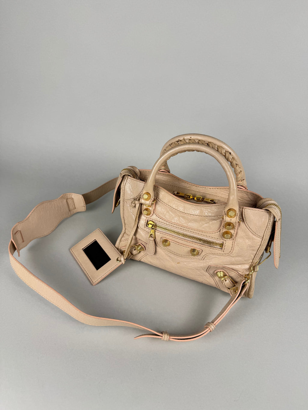 Balenciaga Agneau Mini City Leather