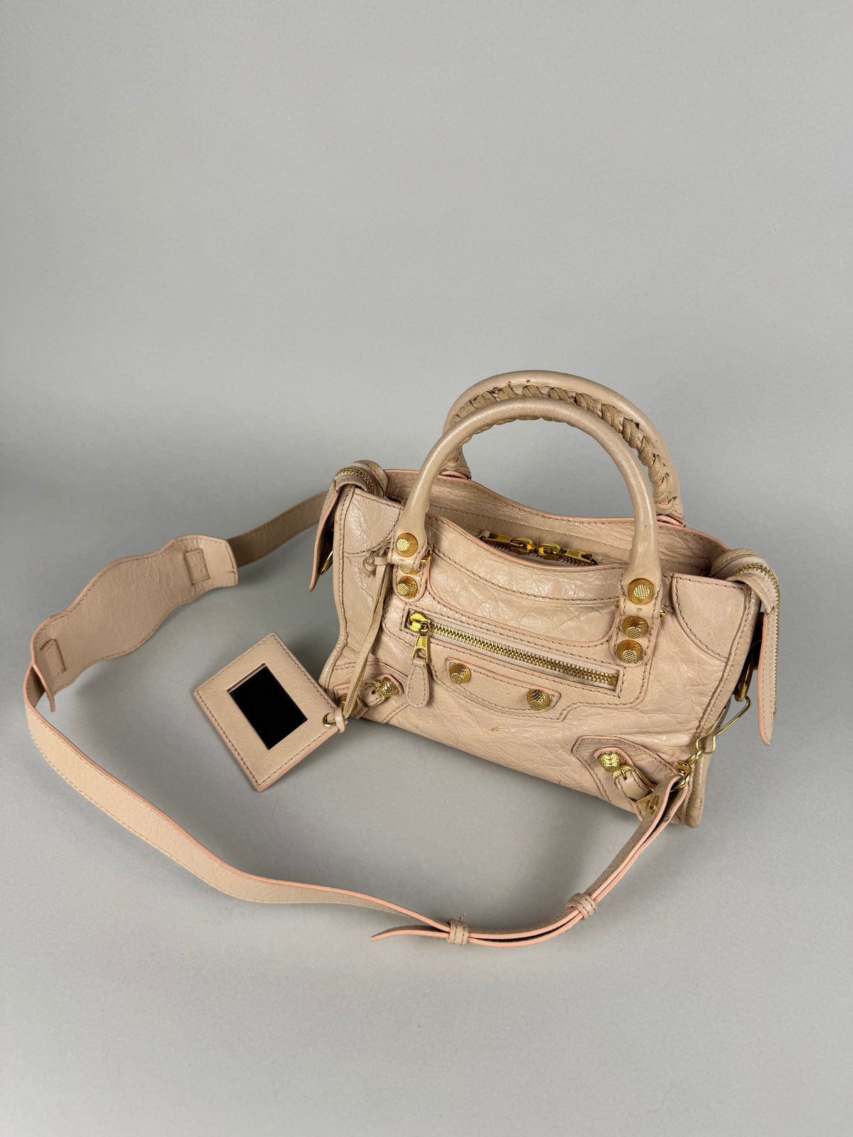 Balenciaga Agneau Mini City Leather