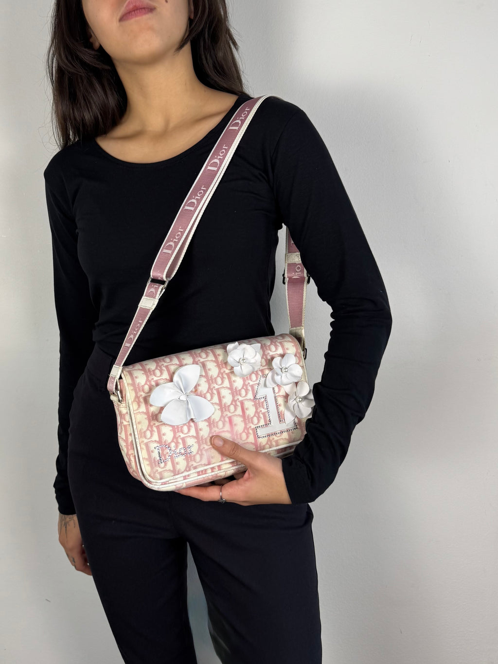 Christian Dior Girly Pink Monogram Reporter Crossbody