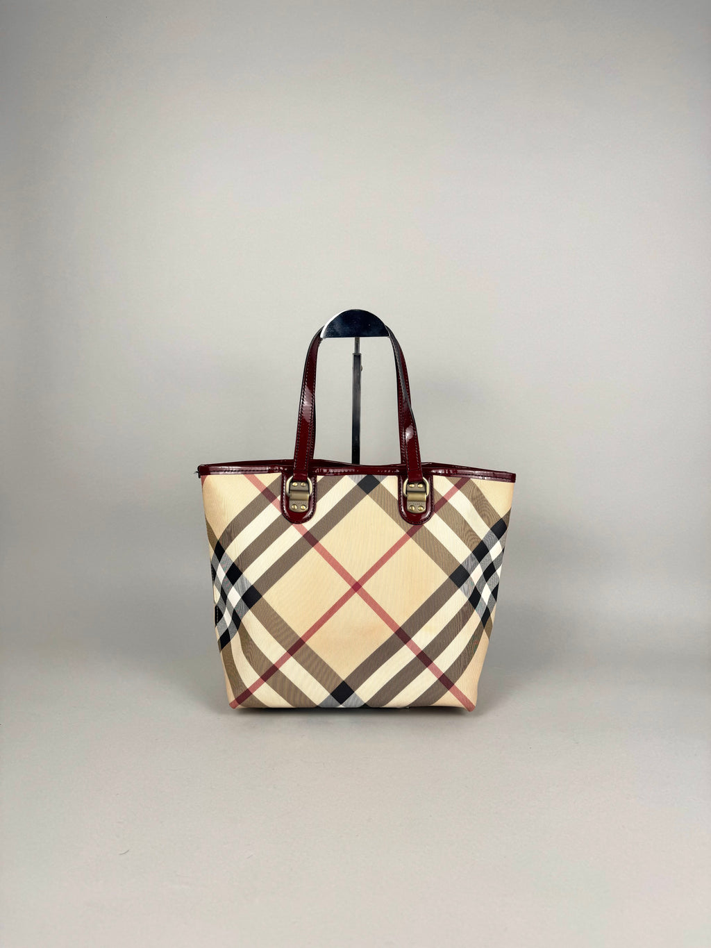 Burberry Nickie Supernova Check Burgundy