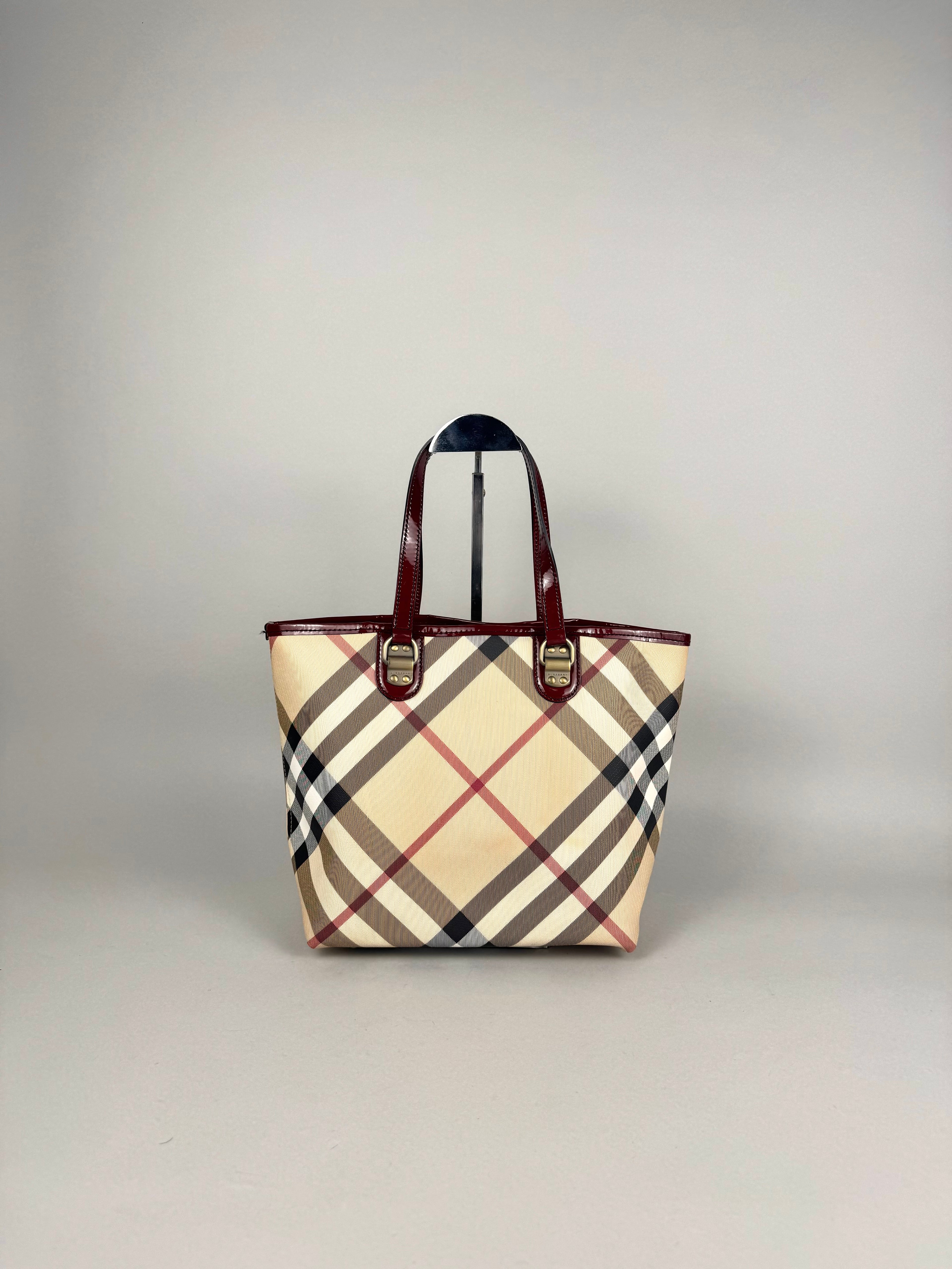 Burberry Nickie Supernova Check Burgundy
