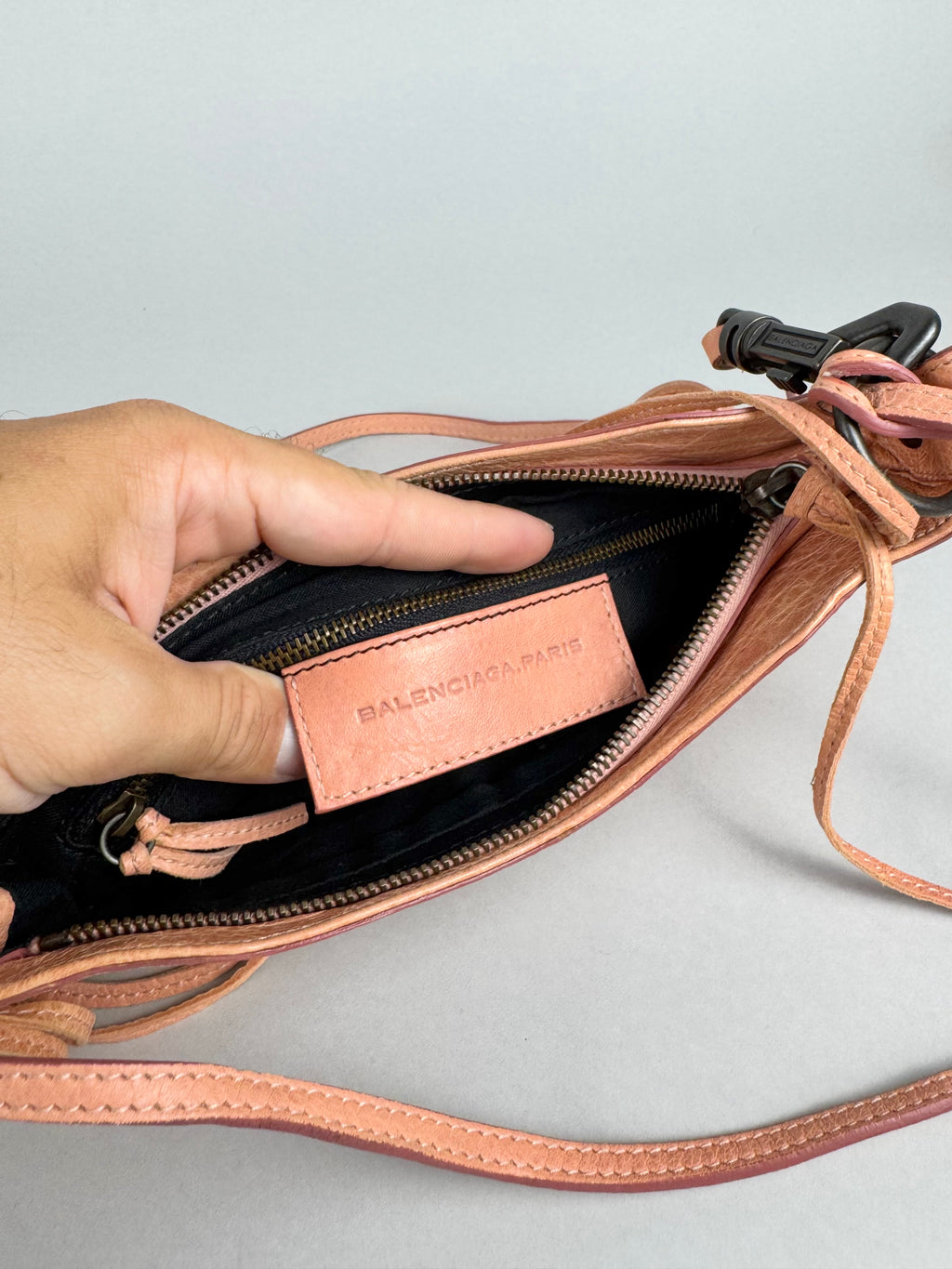 Balenciaga Classic Hip Lambskin Leather