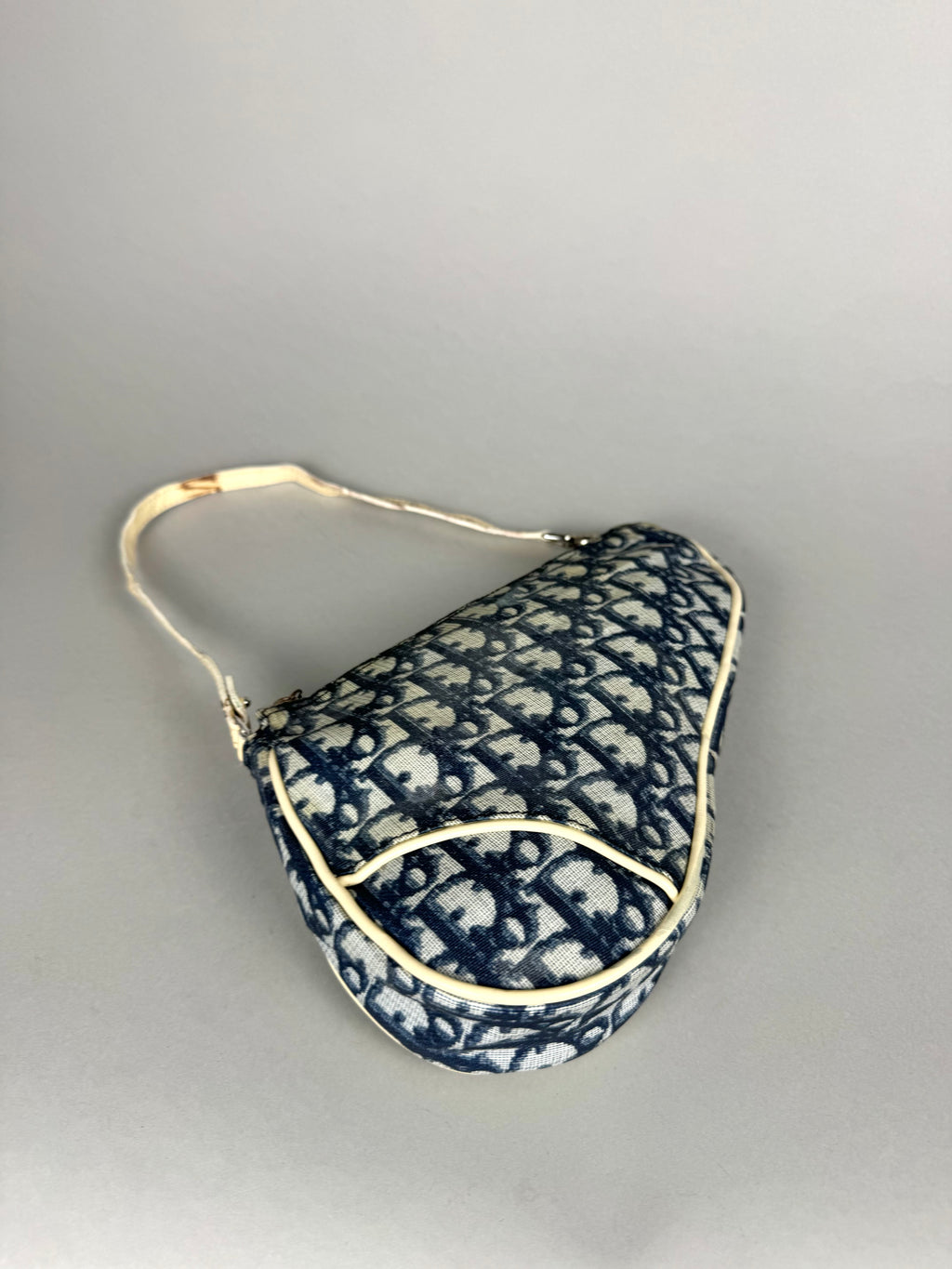 Christian Dior Monogram Mini Saddle Oblique Blue