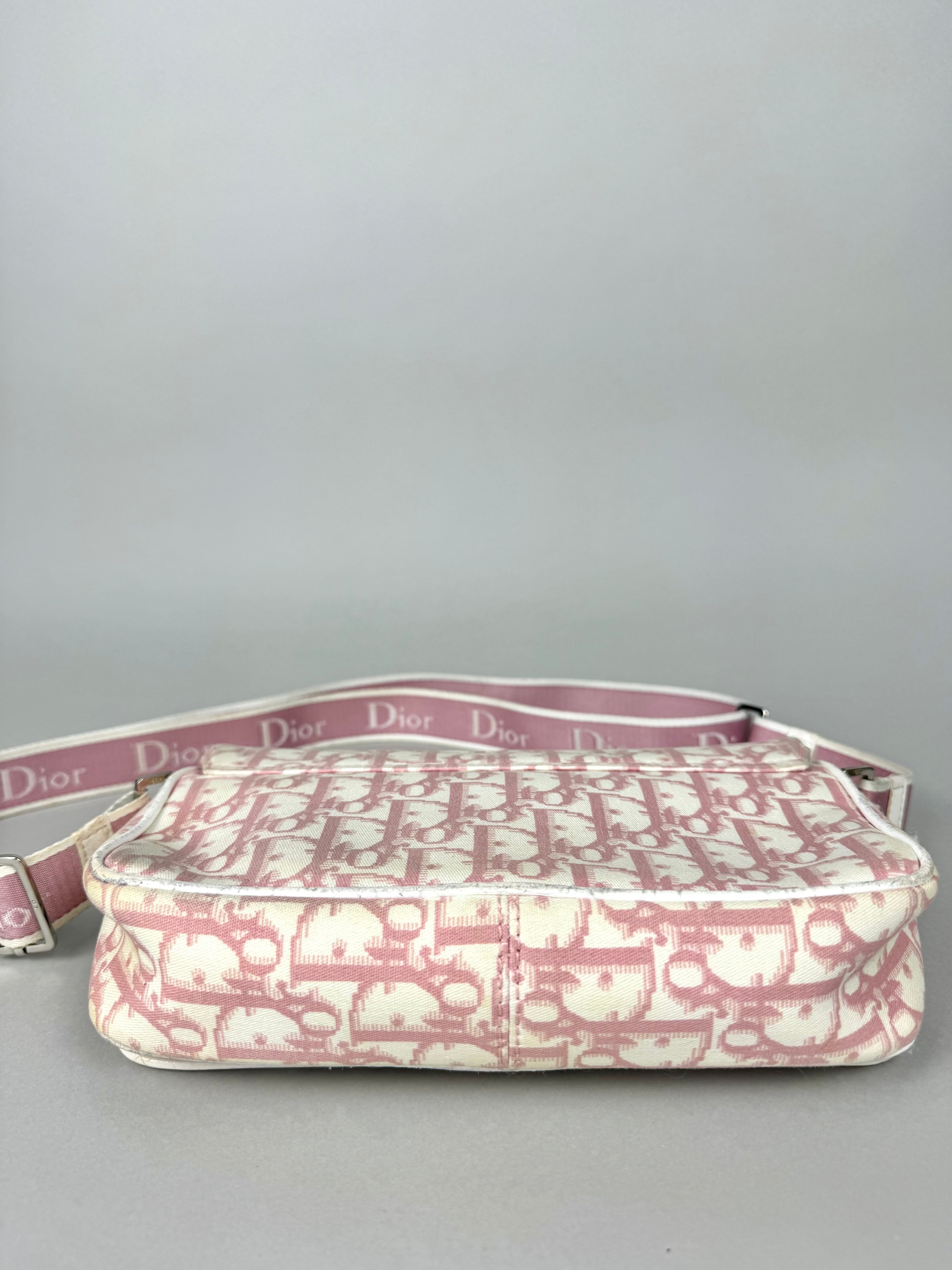 Christian Dior Girly Pink Monogram Reporter Crossbody