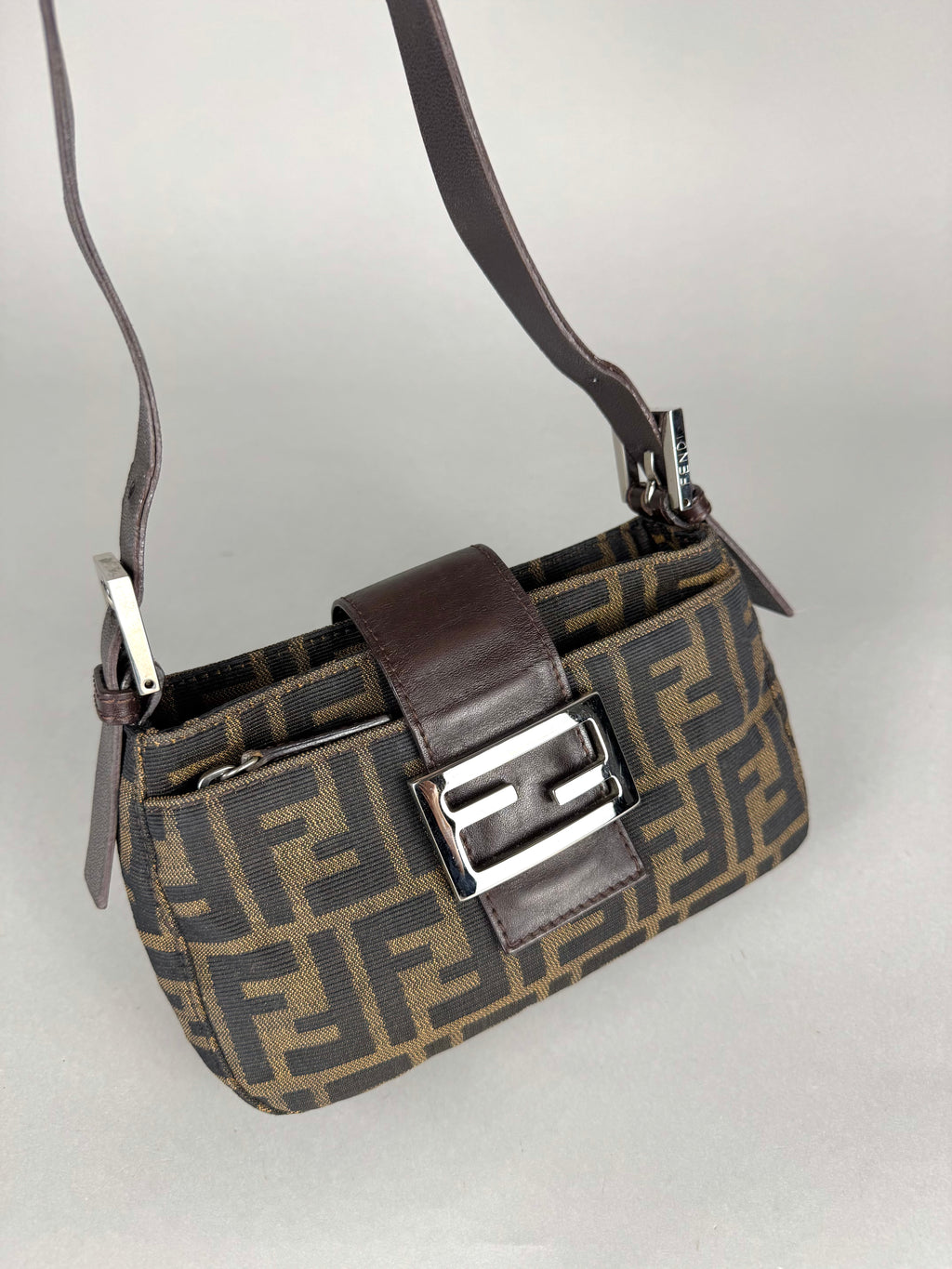 Fendi Mini Mama Baguette Monogram Zucca
