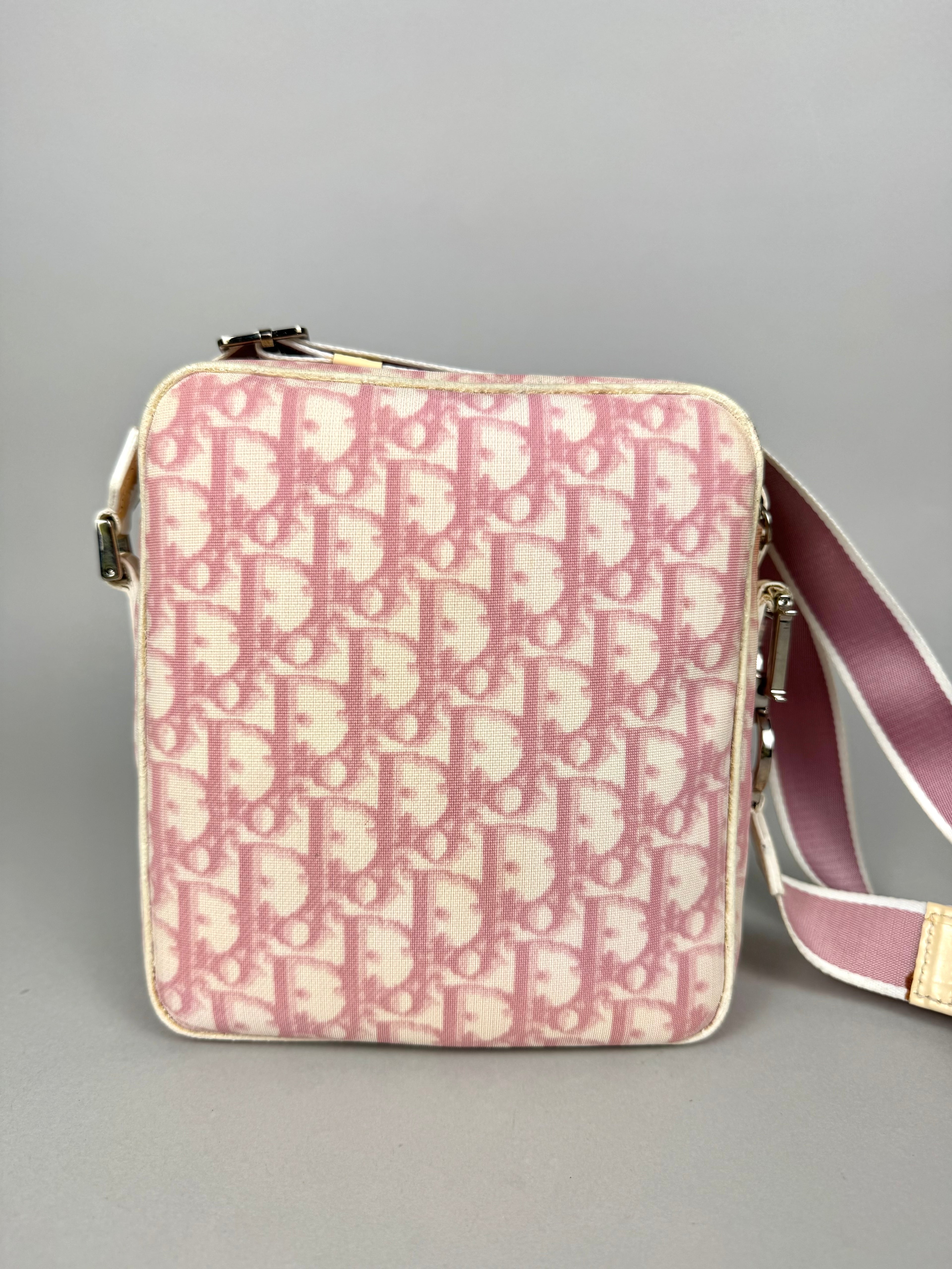 Christian Dior Girly Pink Monogram Trotter Crossbody