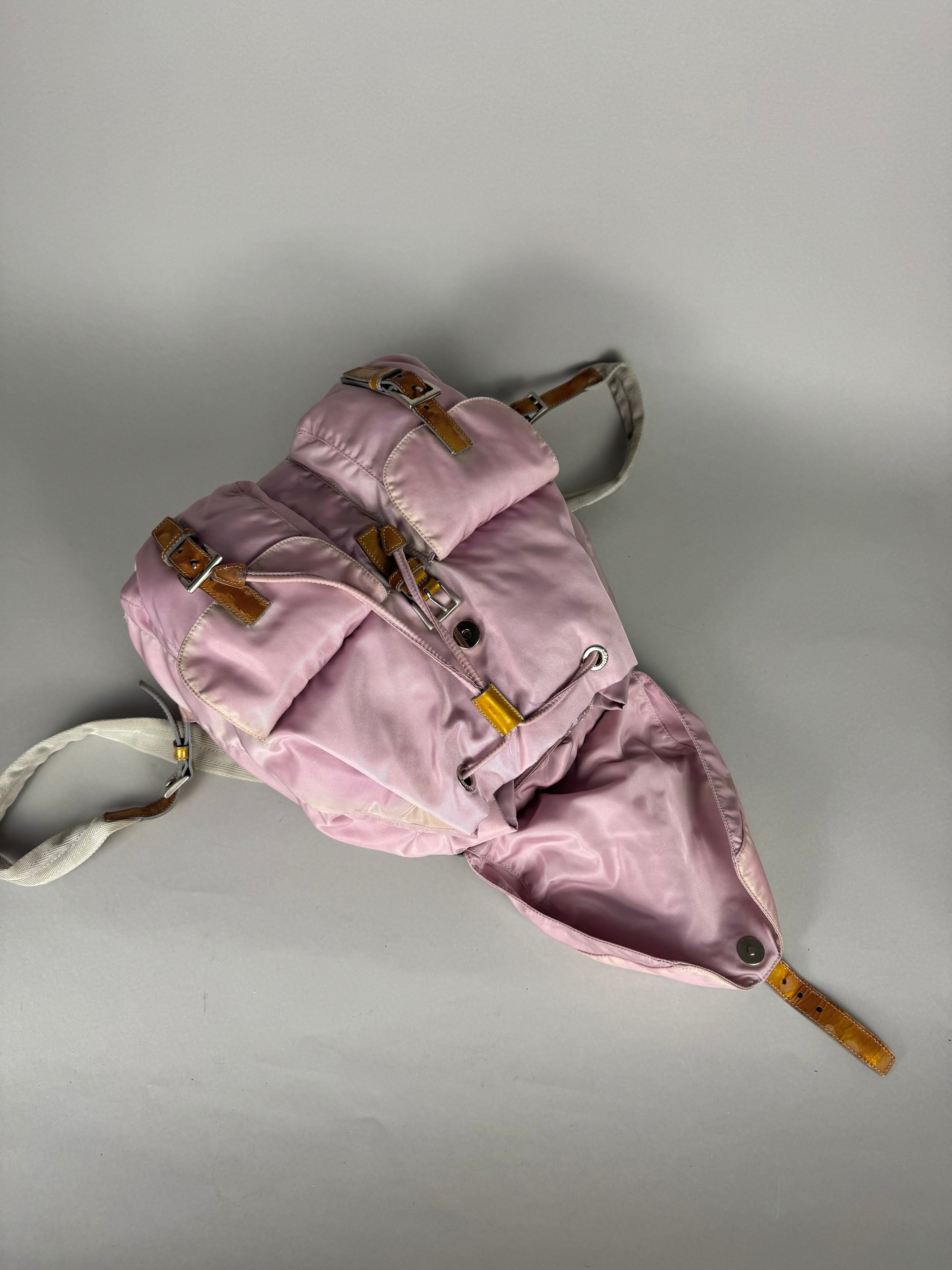Prada Nylon Baby Pink Backpack Medium