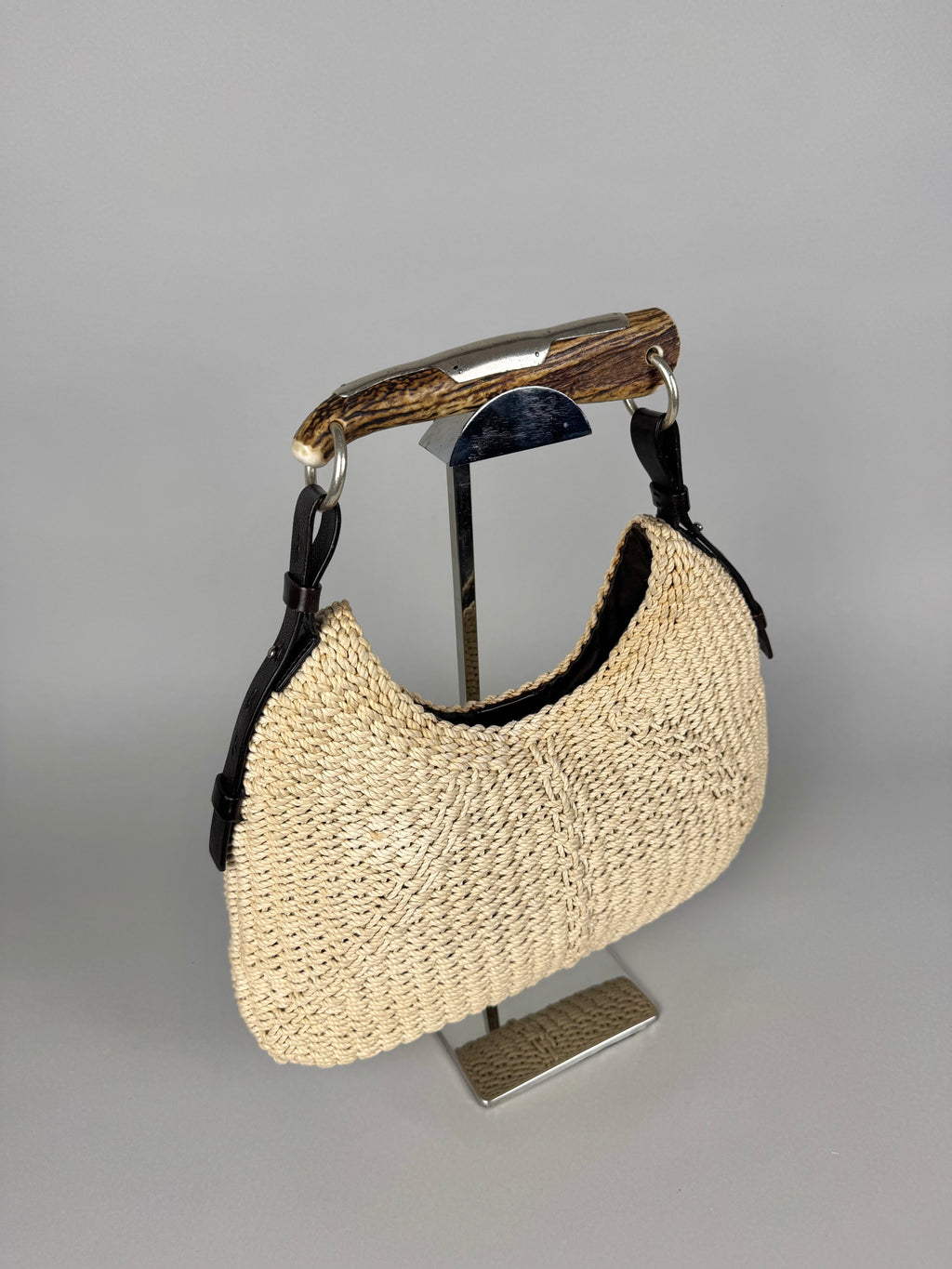 Yves Saint Laurent Mombasa Raffia Beige Tom Ford SS02