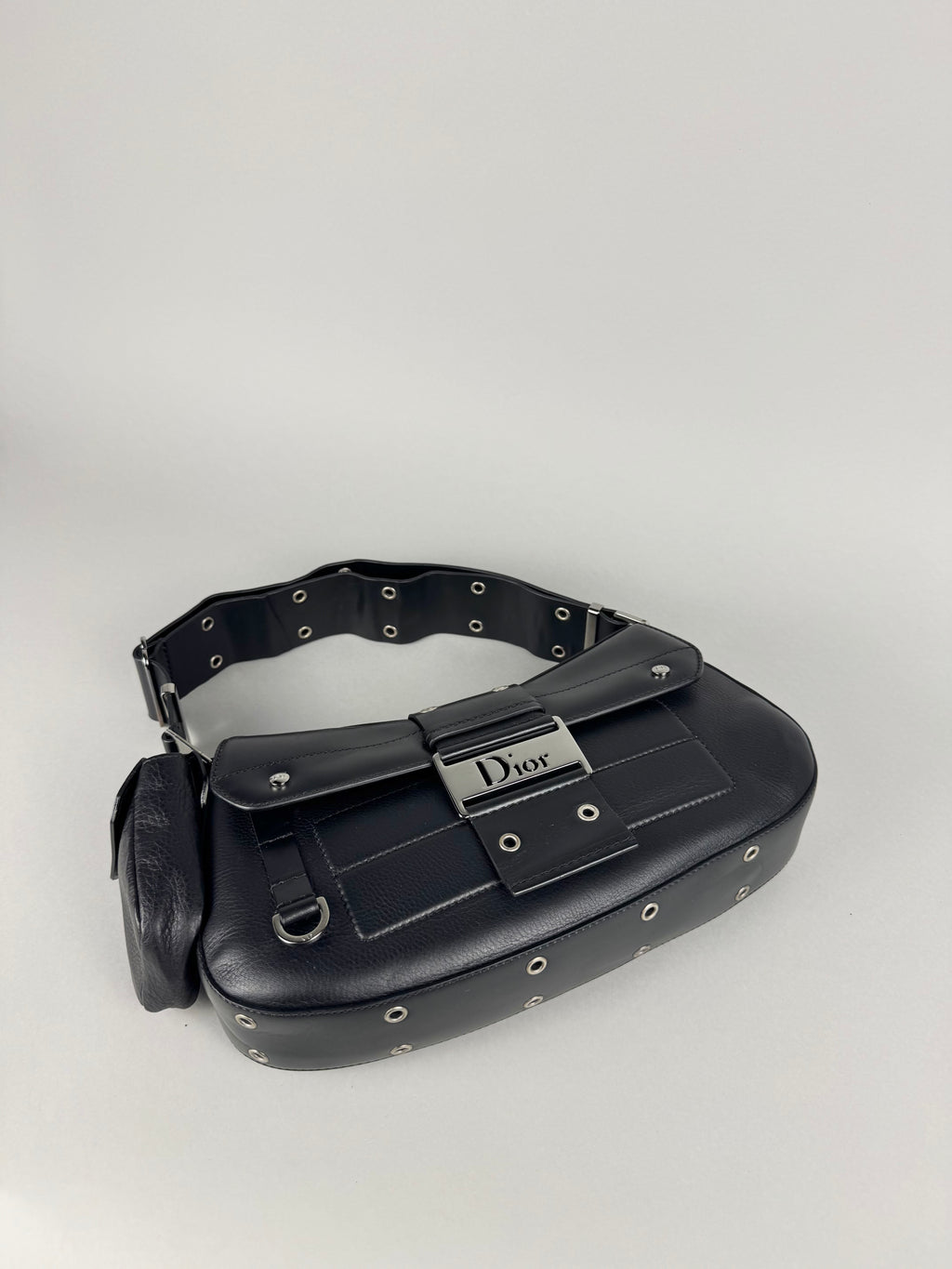 Christian Dior Street Chic Columbus Pocket Black Leather