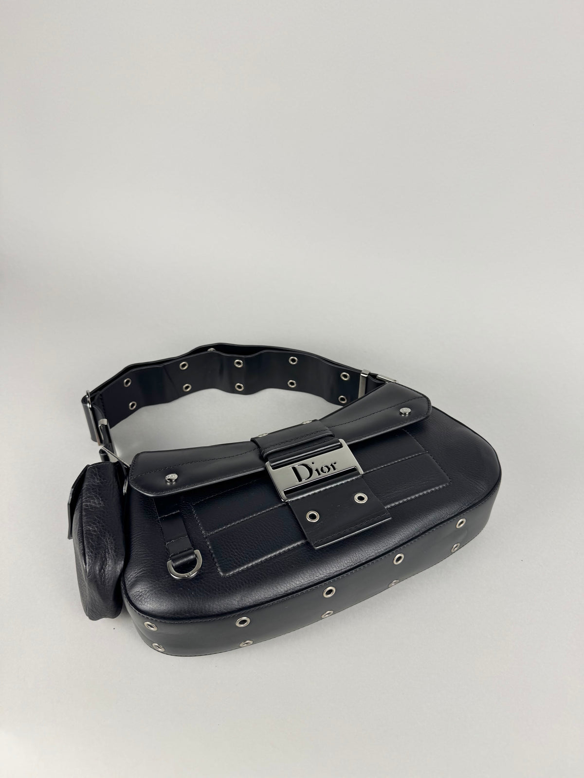 Christian Dior Street Chic Columbus Pocket Black Leather