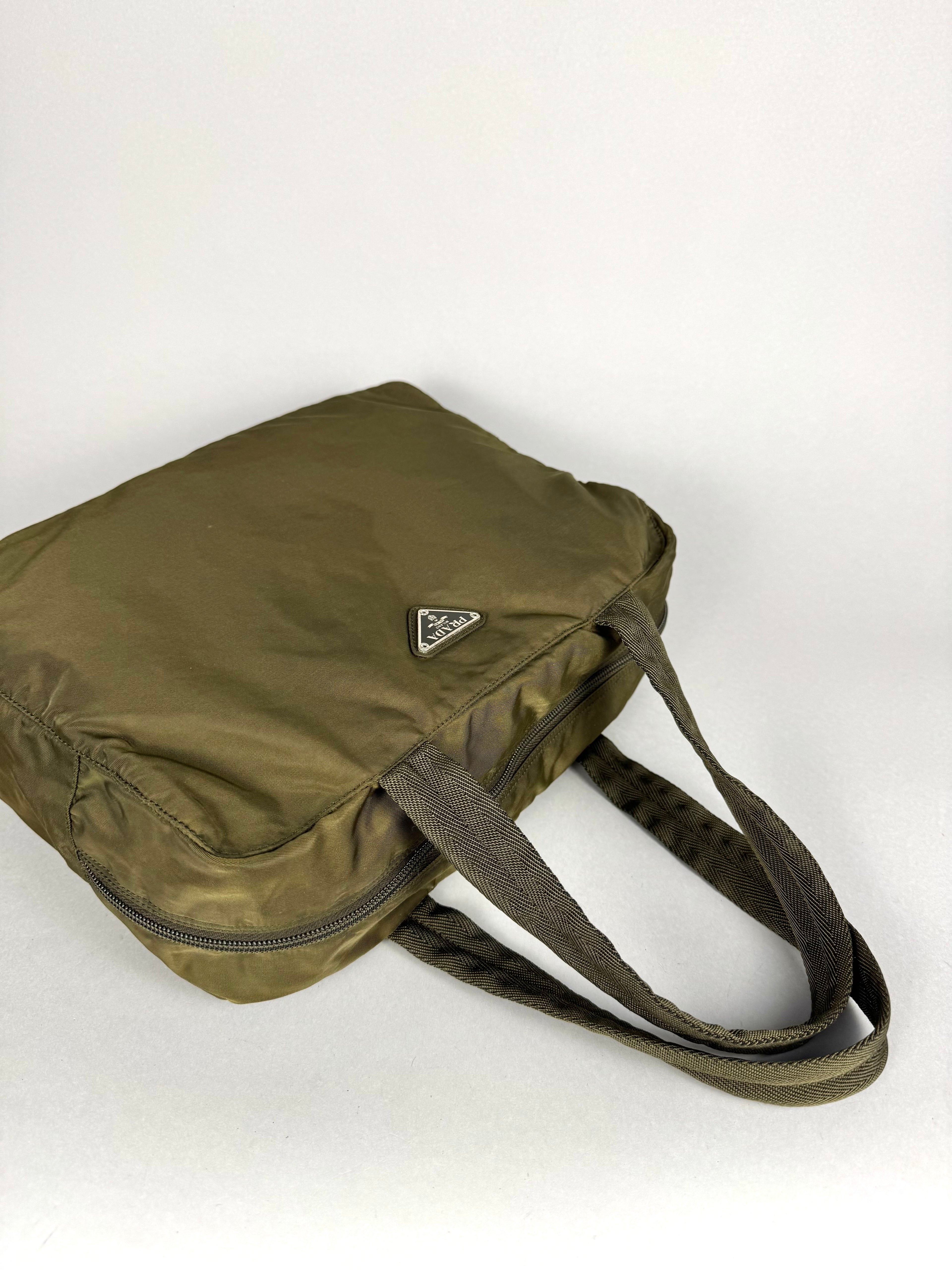 Prada Nylon Green Shoulder