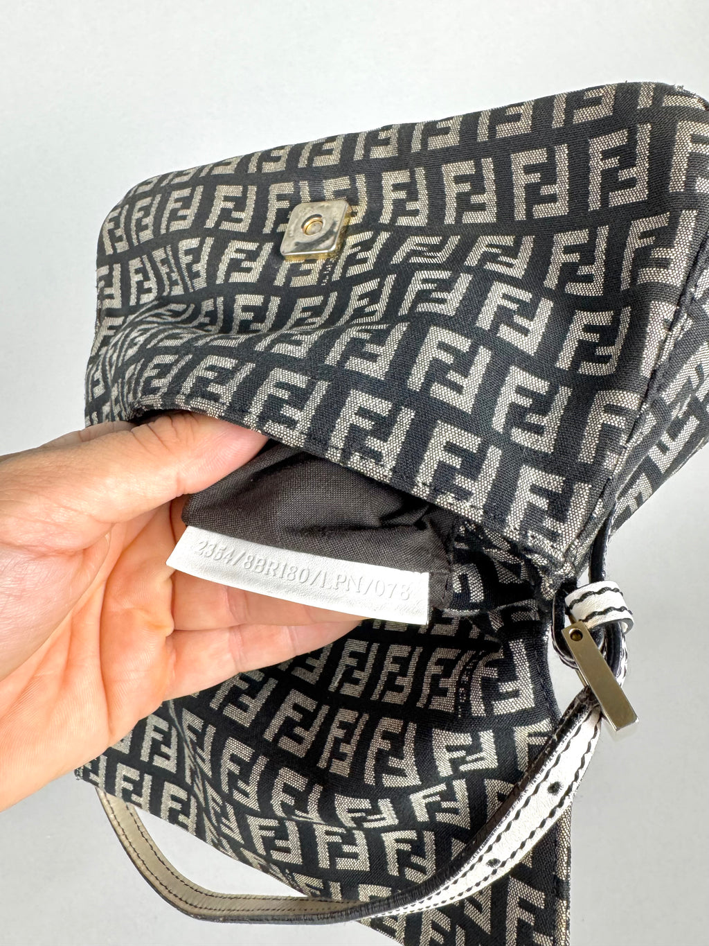 Fendi Monogram Canvas Mini Mama Baguette