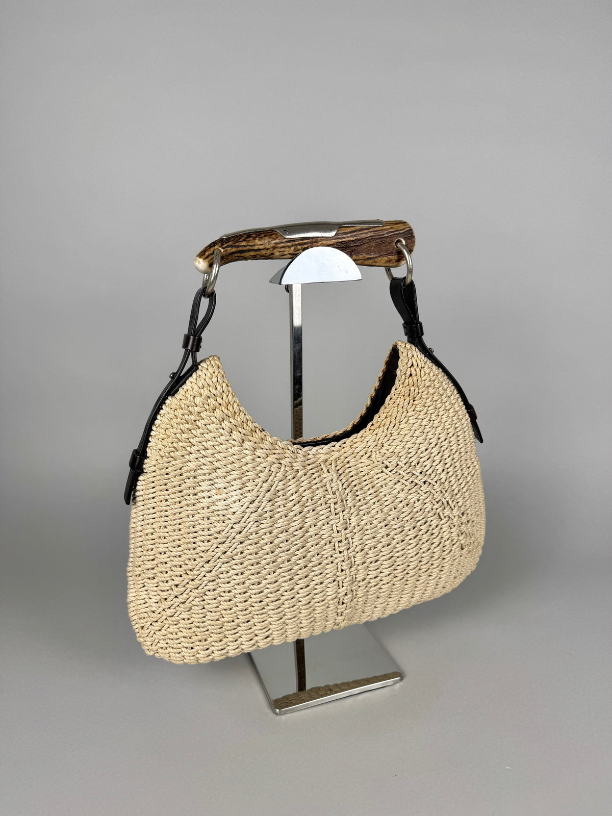 Yves Saint Laurent Mombasa Raffia Beige Tom Ford SS02