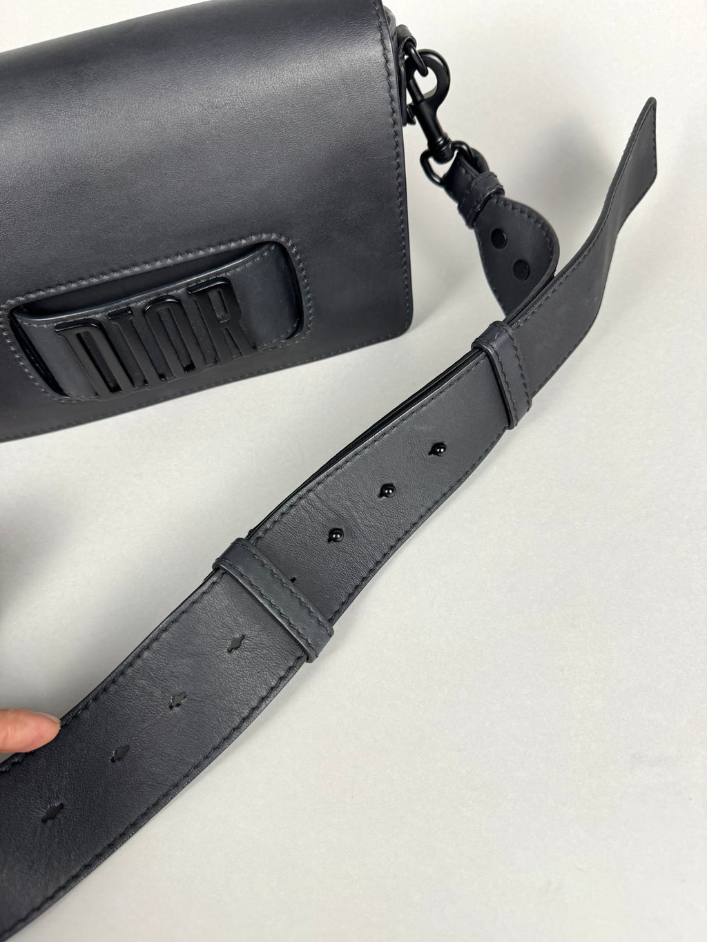 Christian Dio(r)evolution Black Ultramatte Calfskin Leather Flap Bag