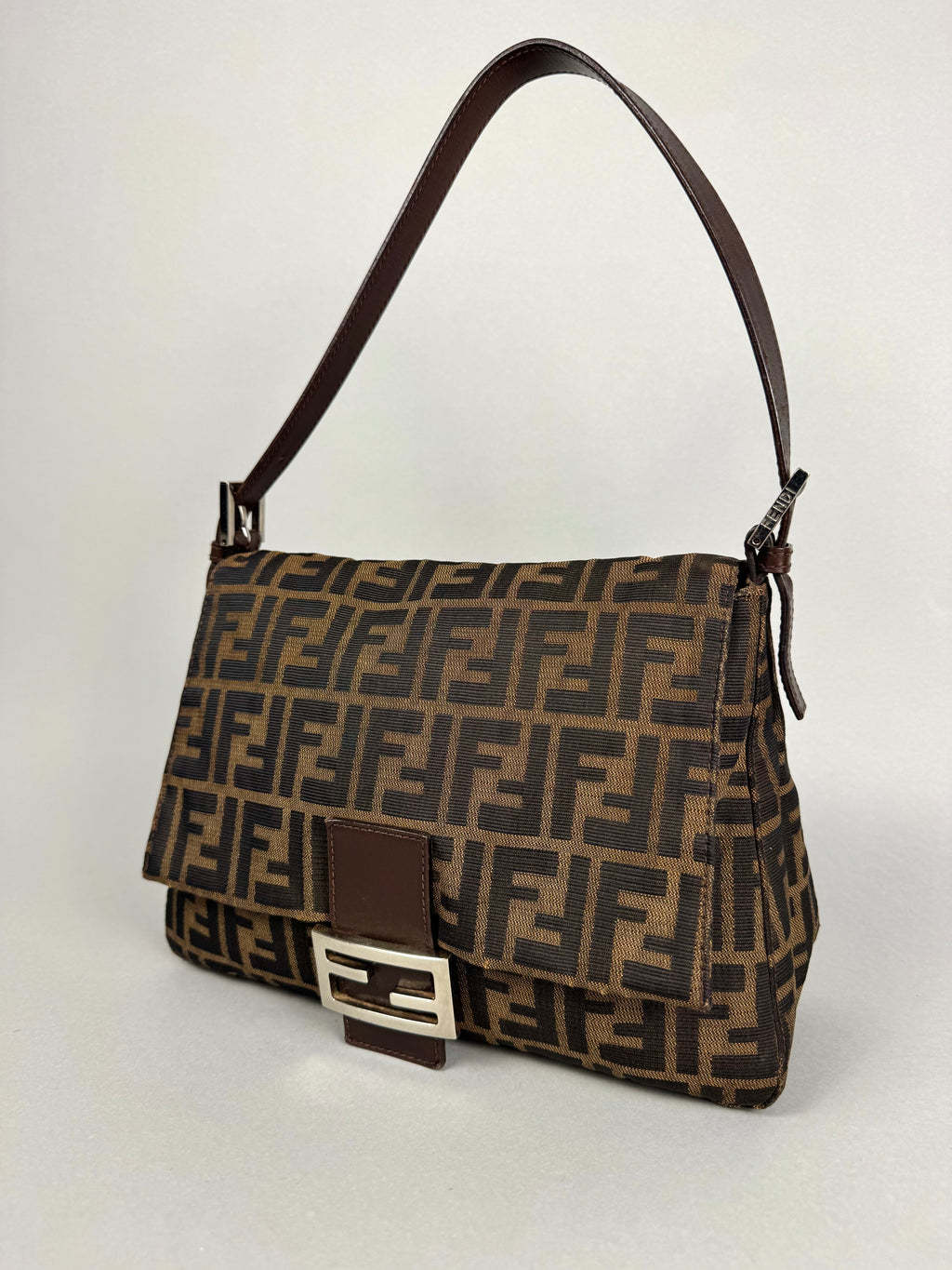 Fendi Monogram Zucca Mamma Baguette