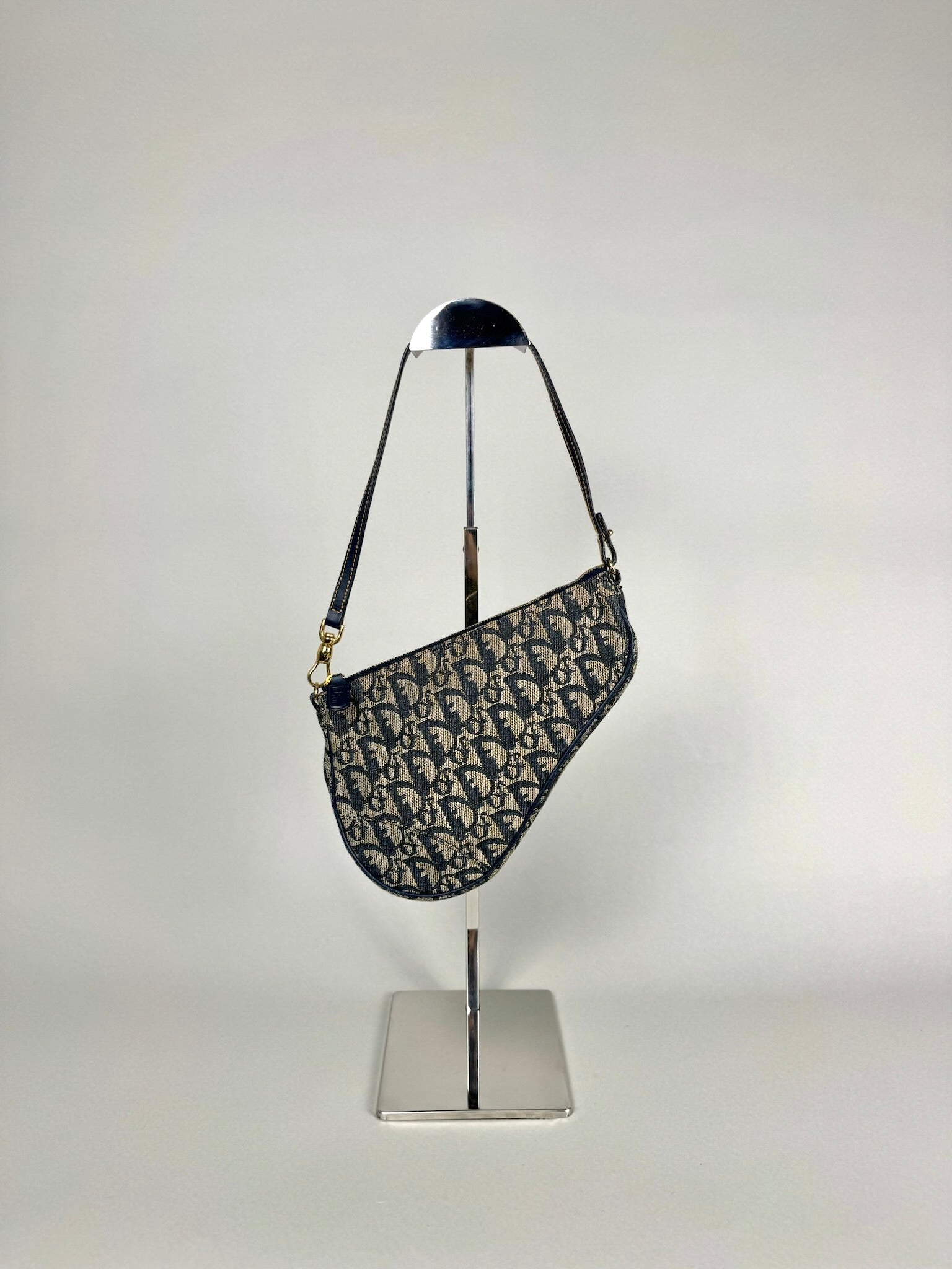 Christian Dior Mini Saddle Monogram Oblique Blue