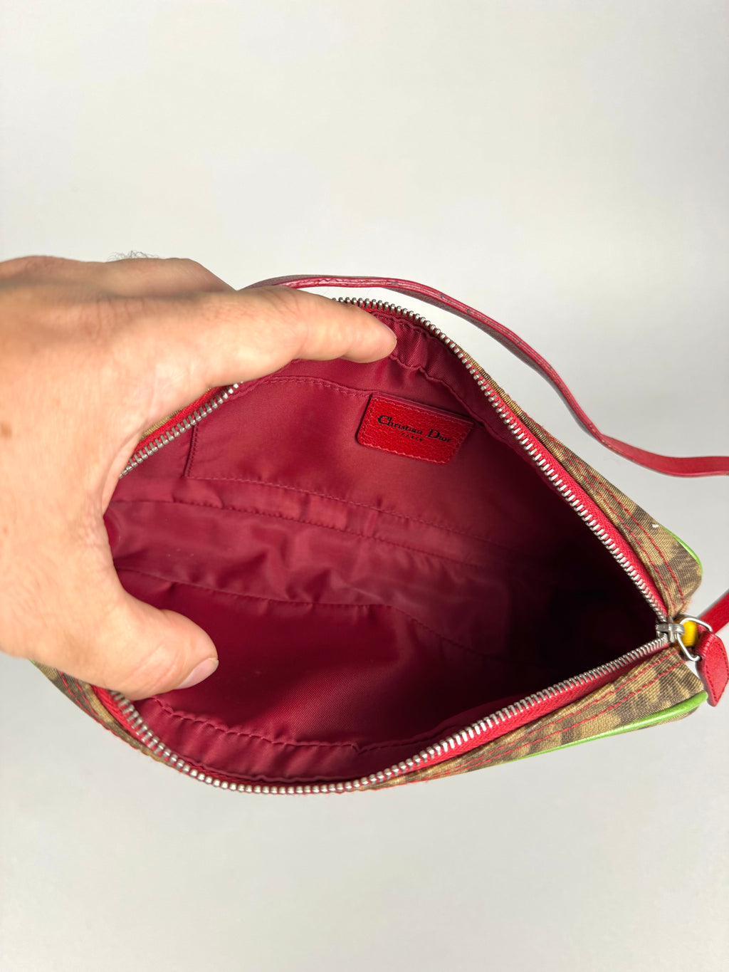 Christian Dior Monogram Rasta Pochette