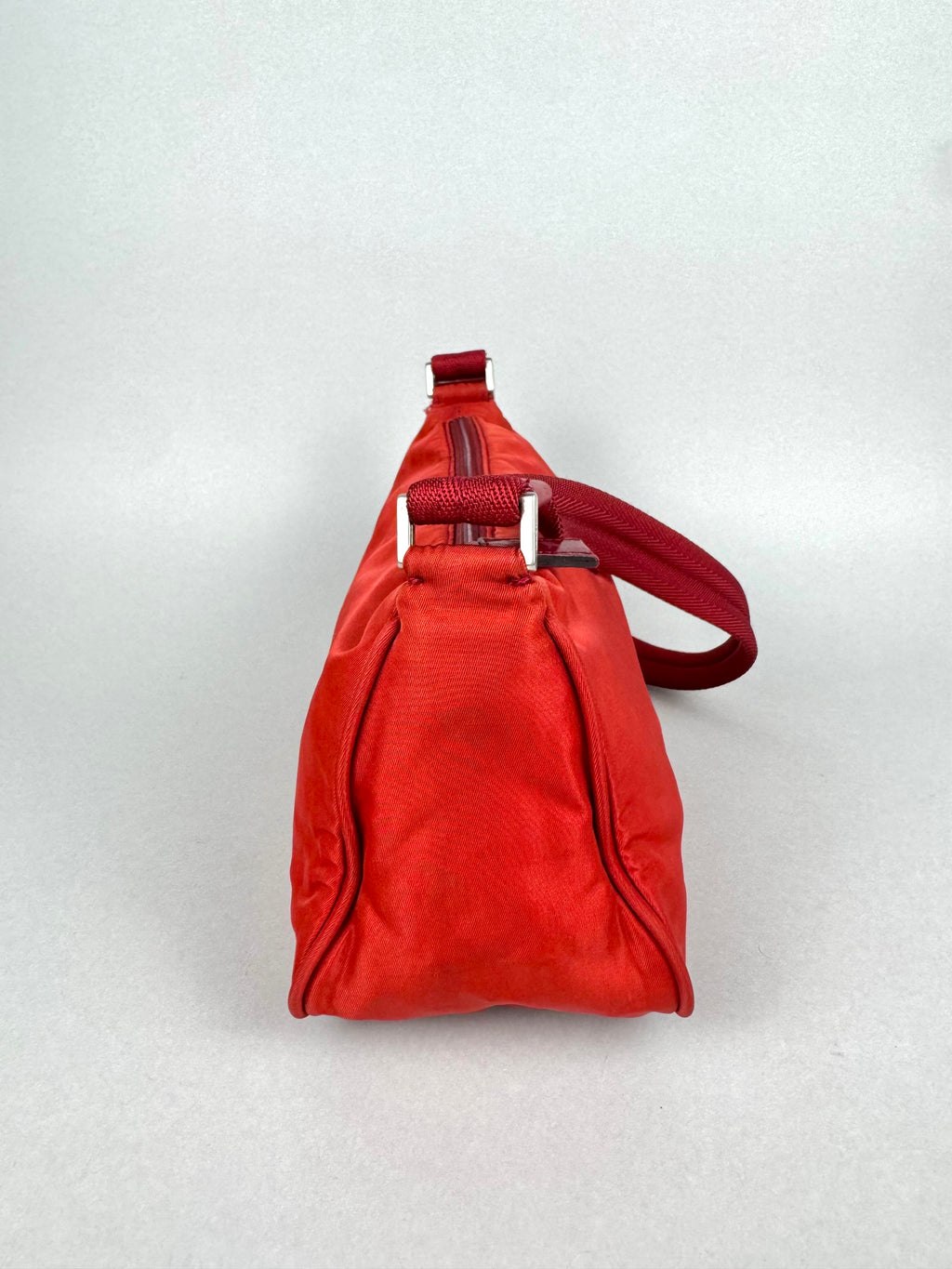 Prada Red Nylon Pochette
