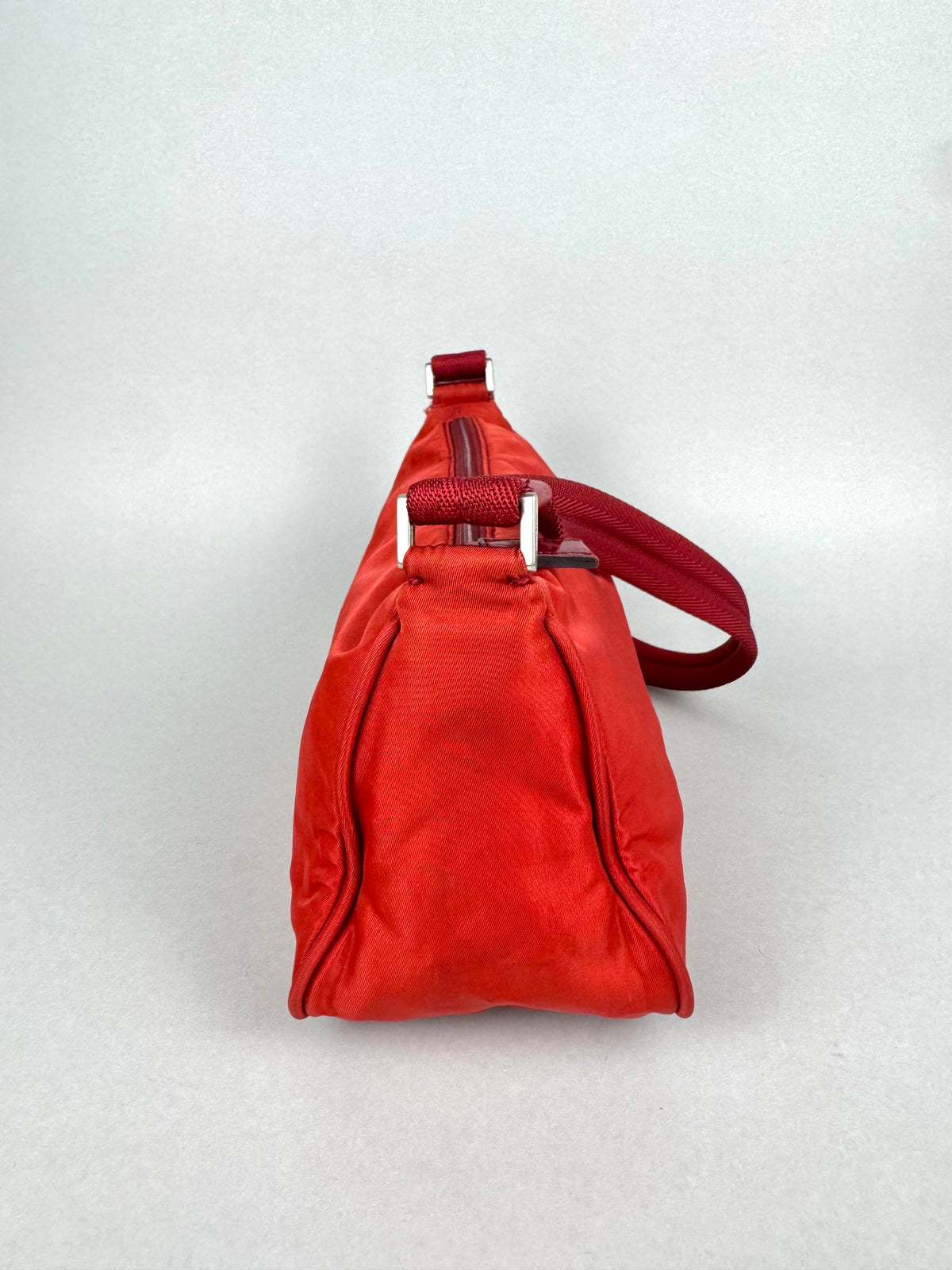 Prada Red Nylon Pochette