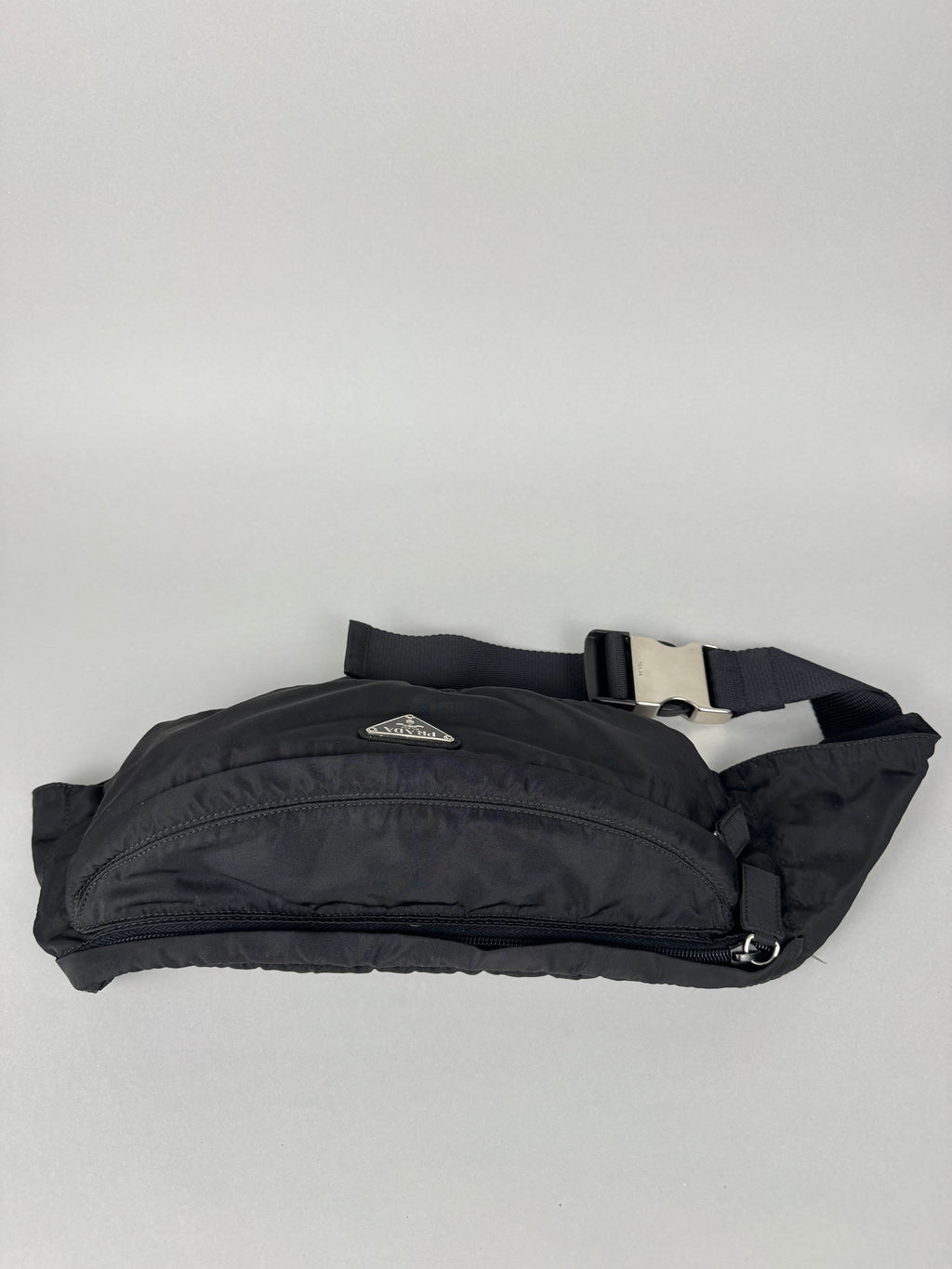 Prada Tessuto Black Nylon Pochete Belt Sling