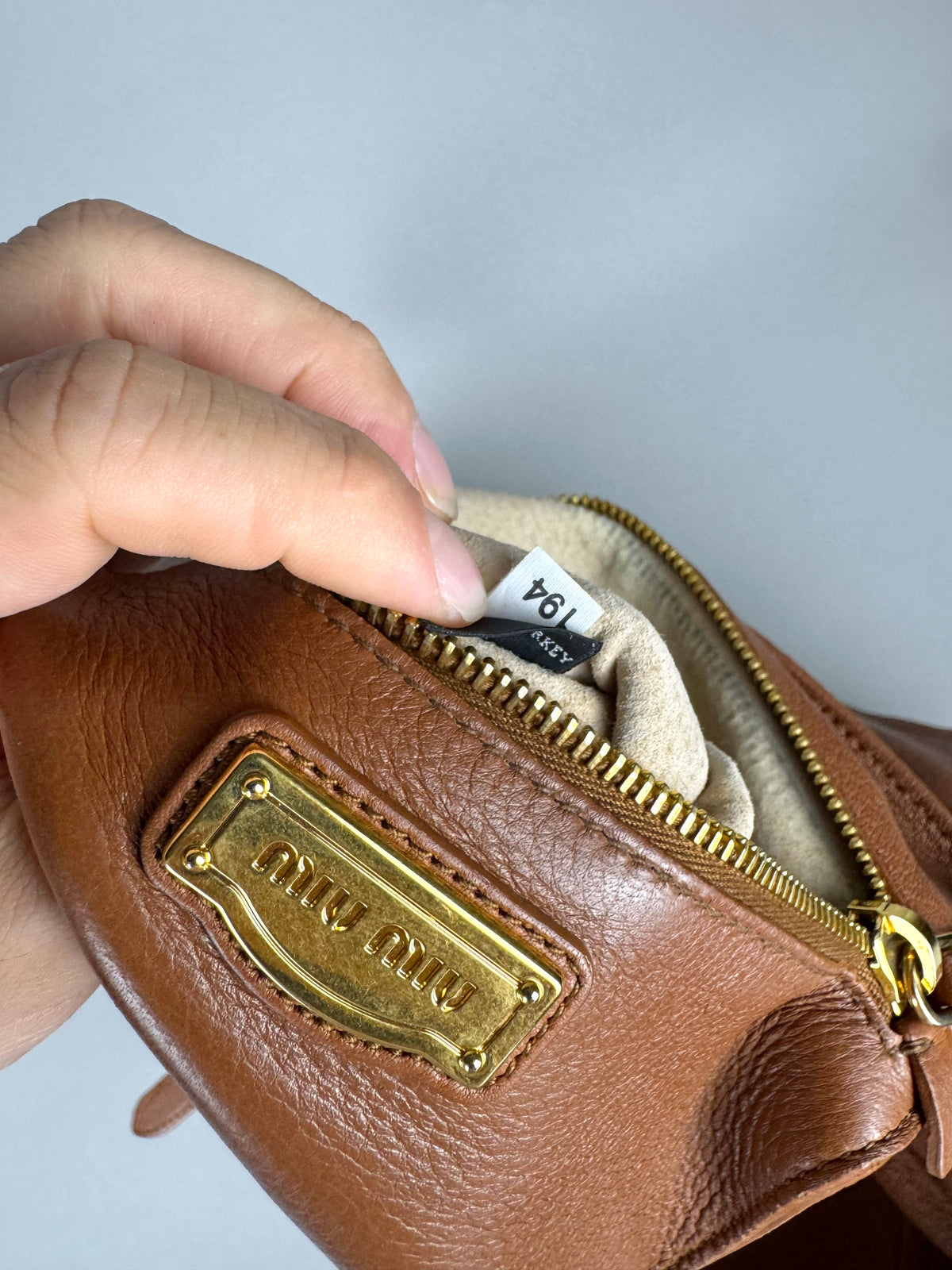 Miu Miu Paloma Top Cervo Leather