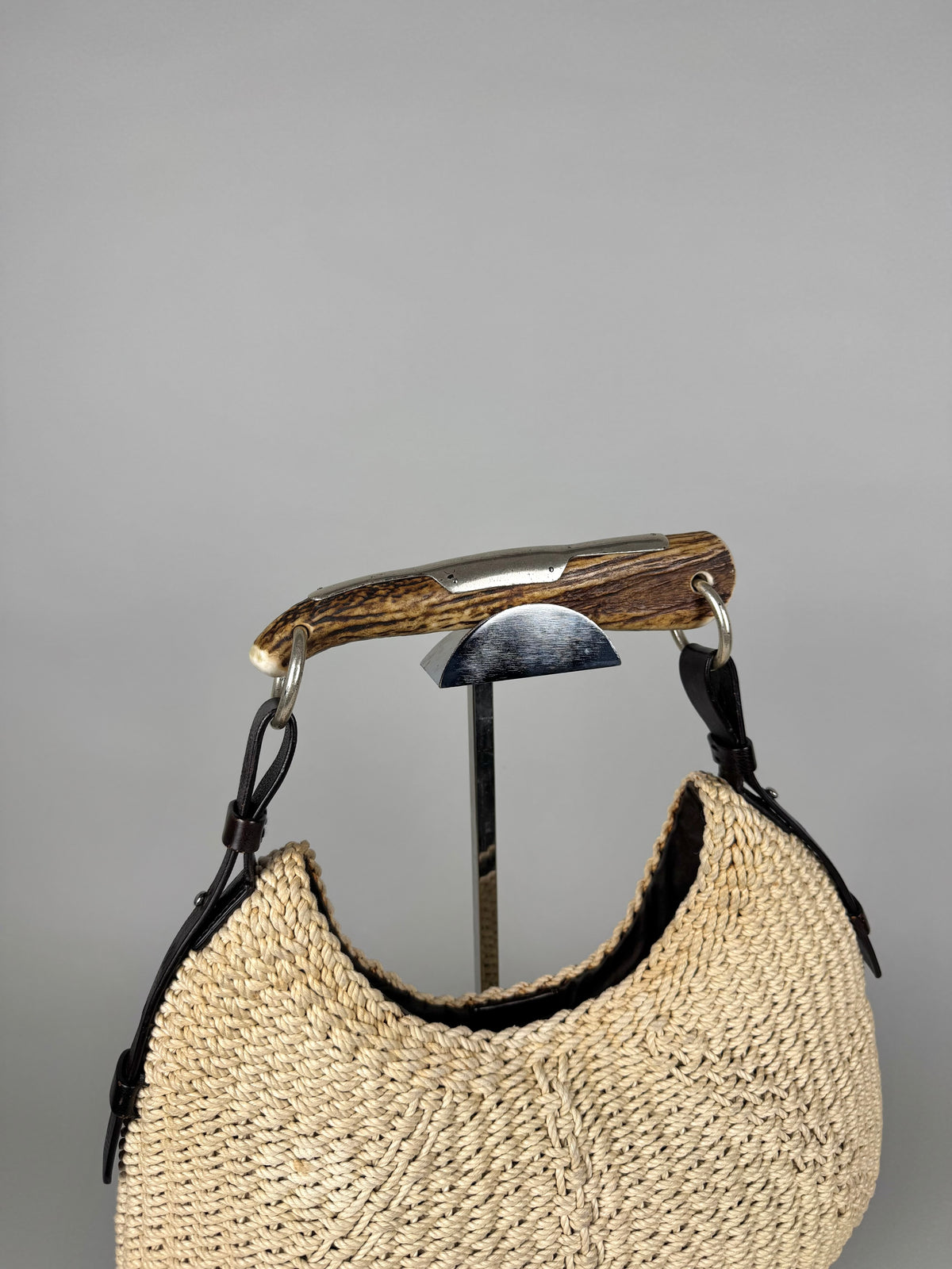 Yves Saint Laurent Mombasa Raffia Beige Tom Ford SS02