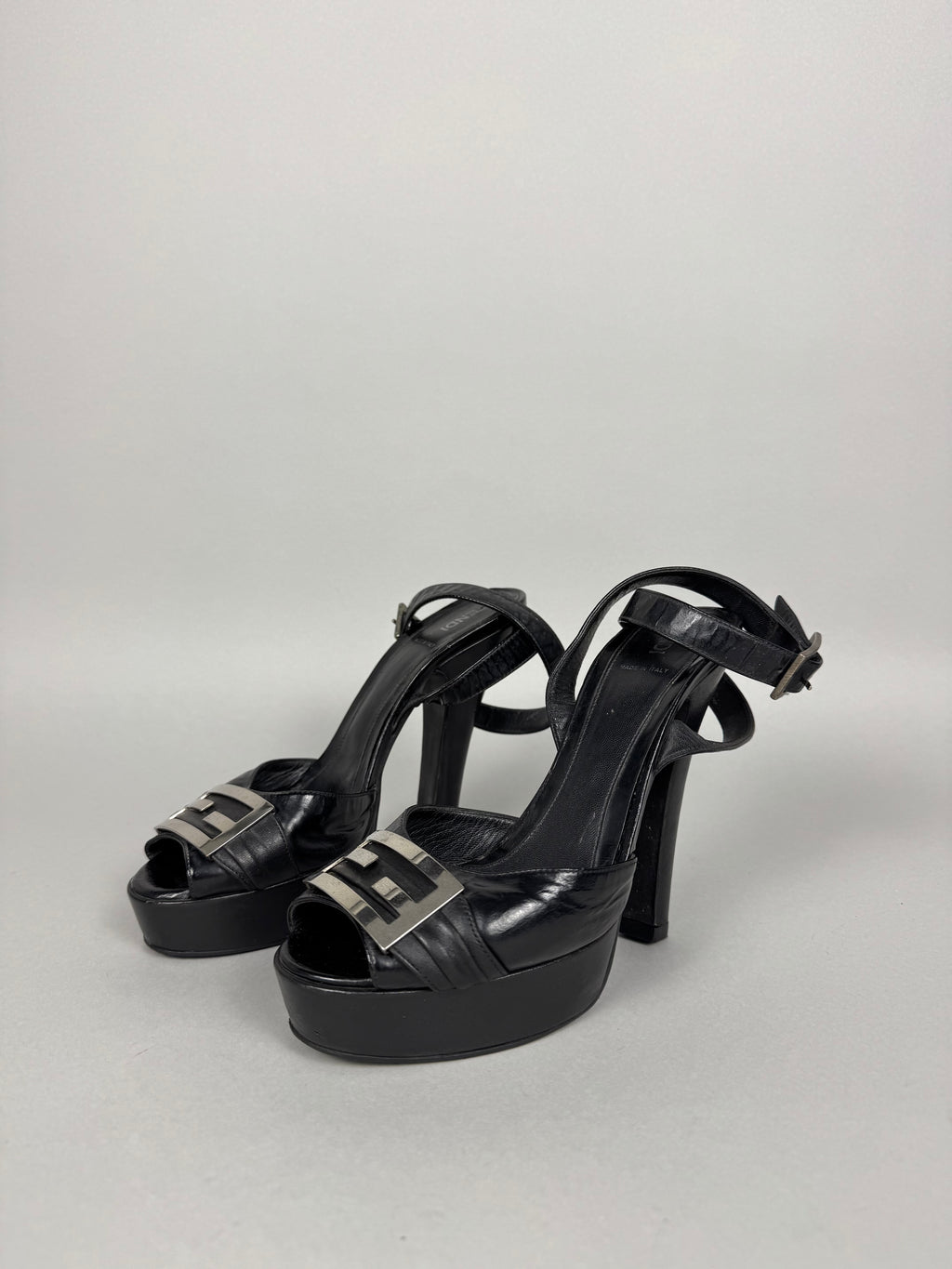 Fendi Leather Platform Heels