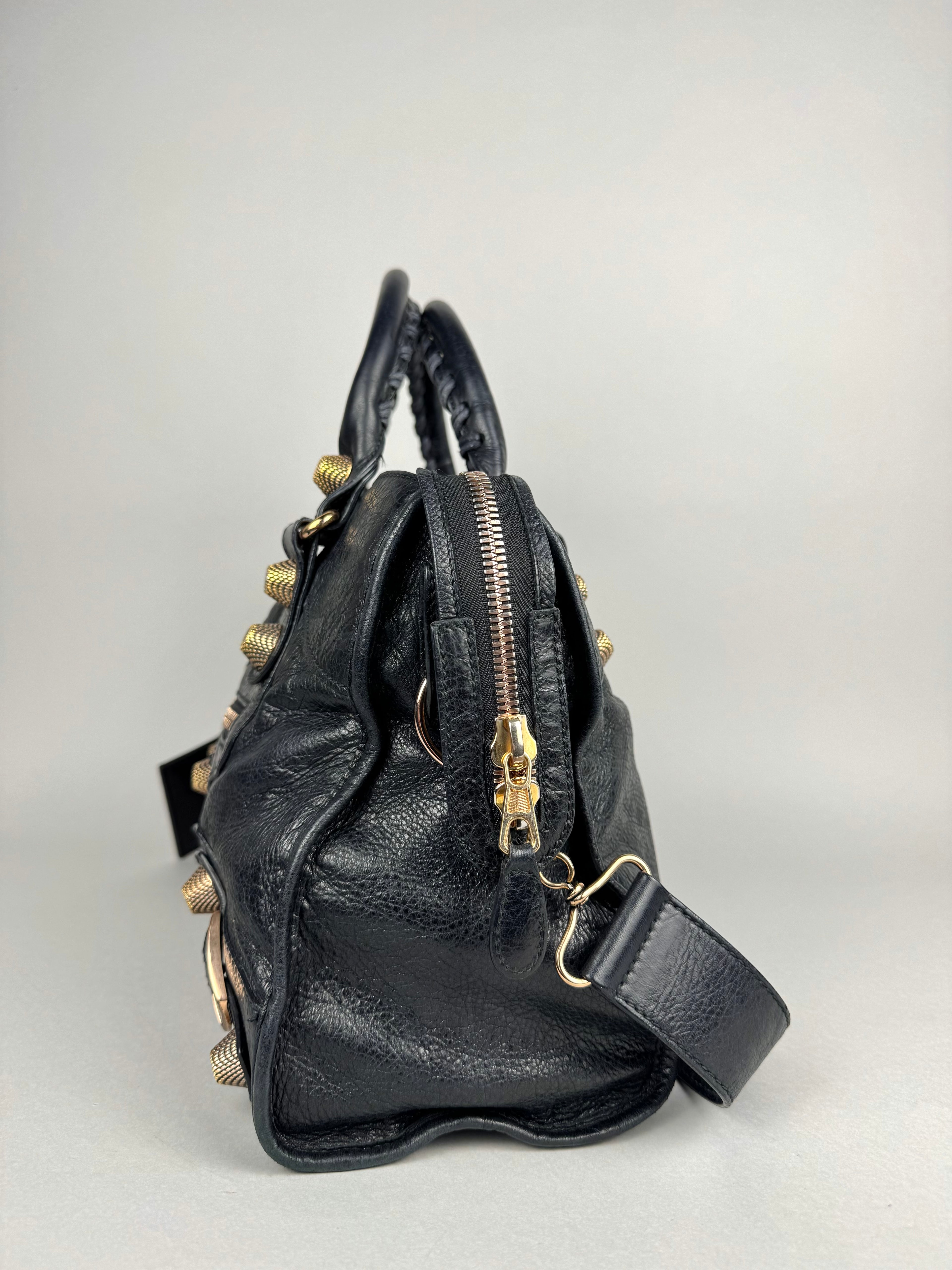 Balenciaga City Black Leather