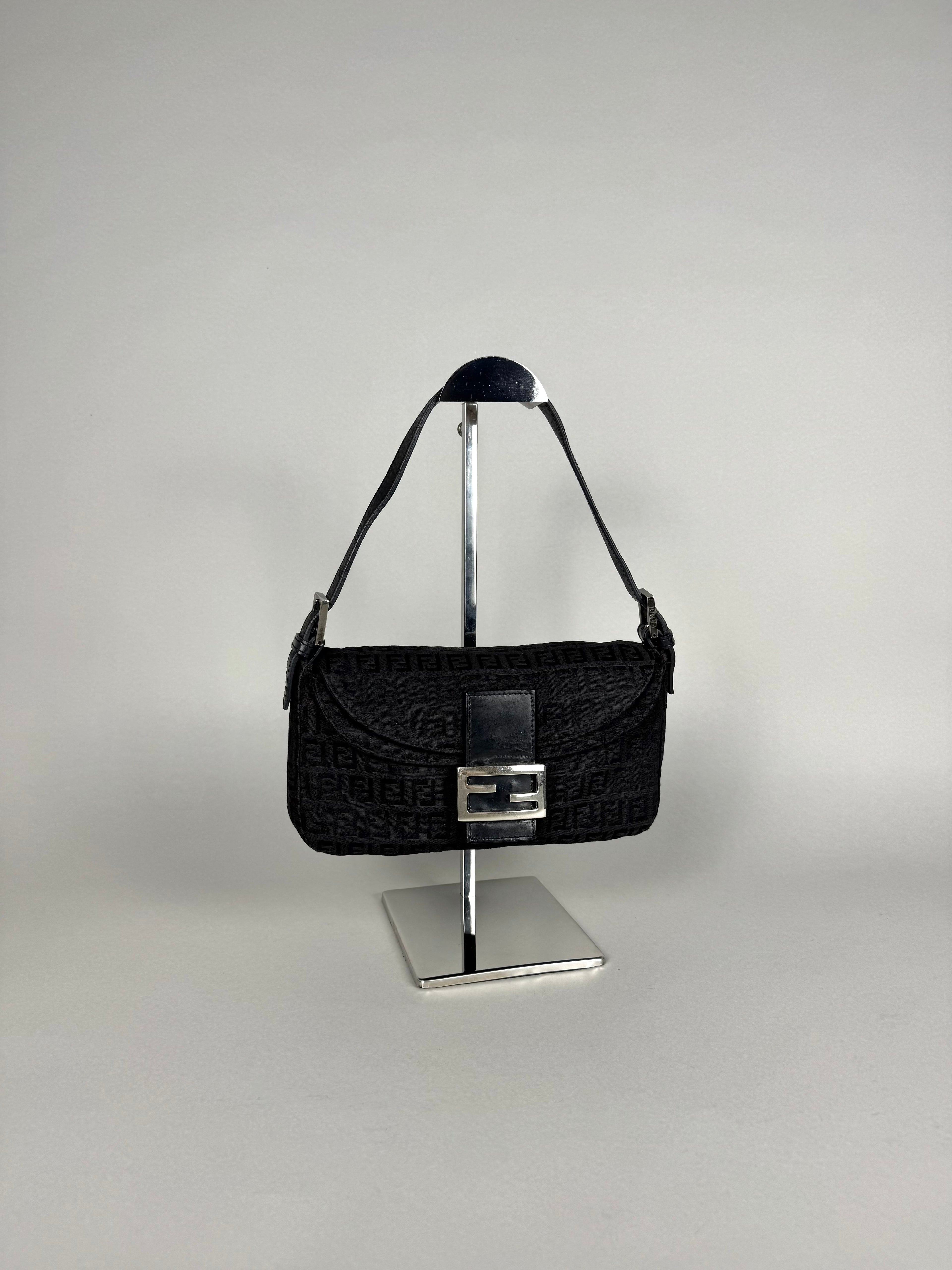 Fendi Baguette Monogram Black