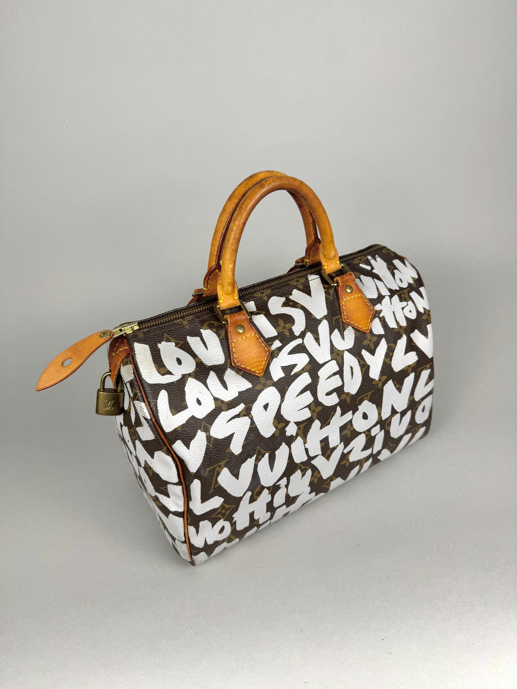 Louis Vuitton Speedy 30 Grafitti White Stephen Sprouse