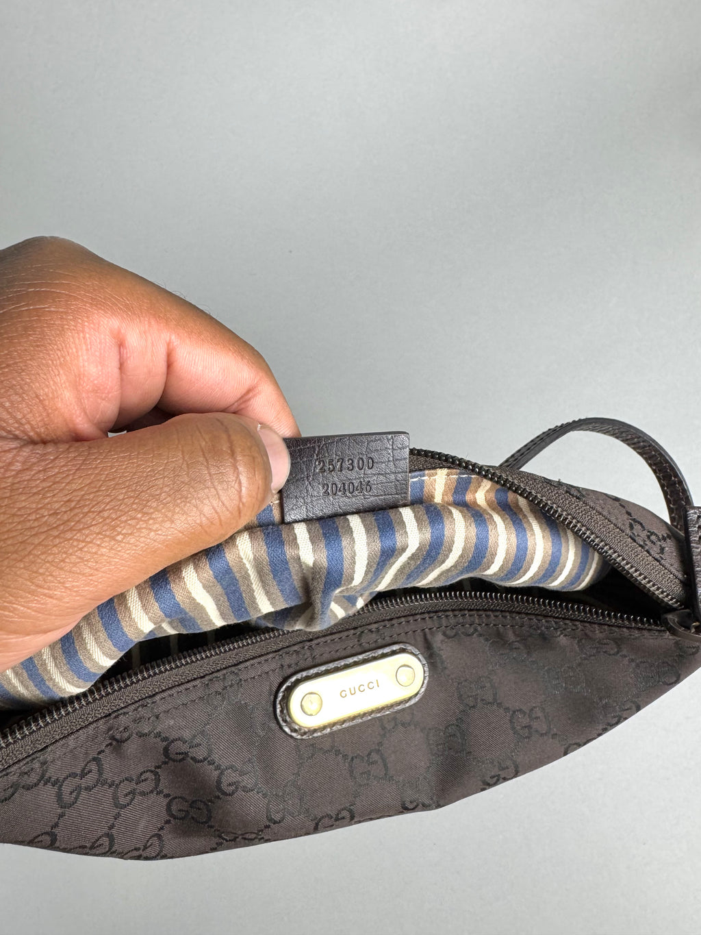 Gucci Boat Monogram Pochette