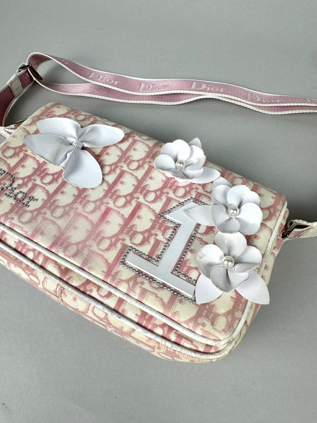 Christian Dior Girly Pink Monogram Reporter Crossbody