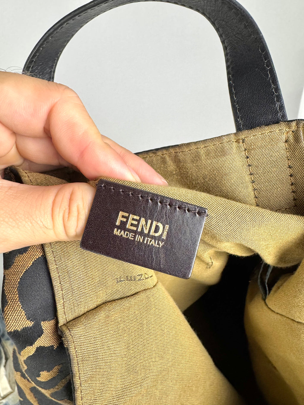 Fendi Special Shopping Tote Printed Canvas Large