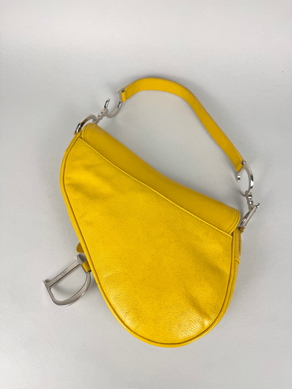 Christian Dior Saddle Yellow Leather