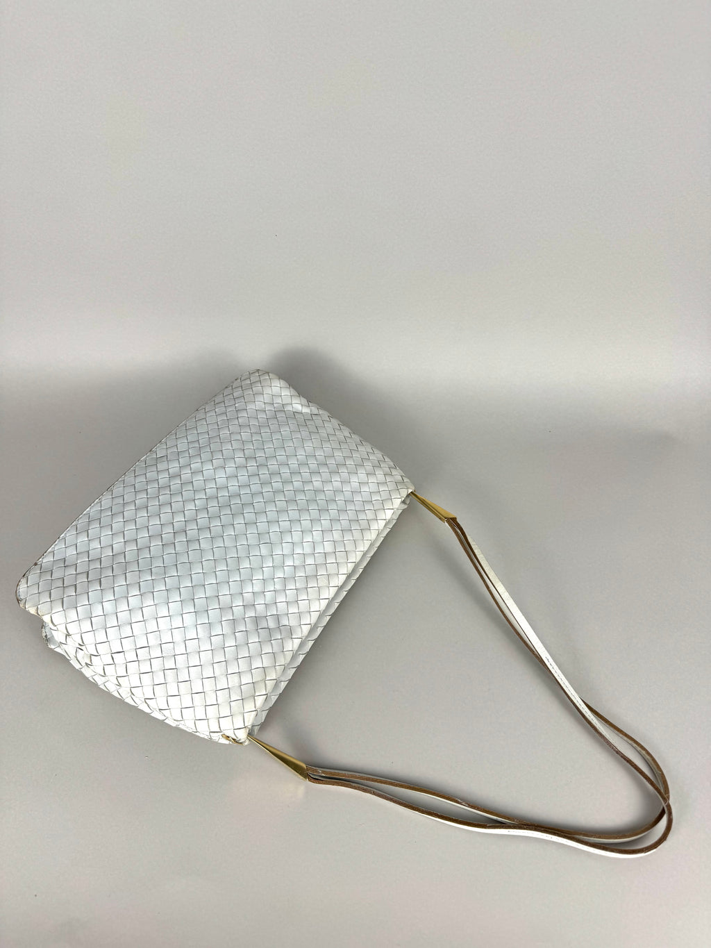 Bottega Veneta Intrecciato Leather Light Blue Shoulder