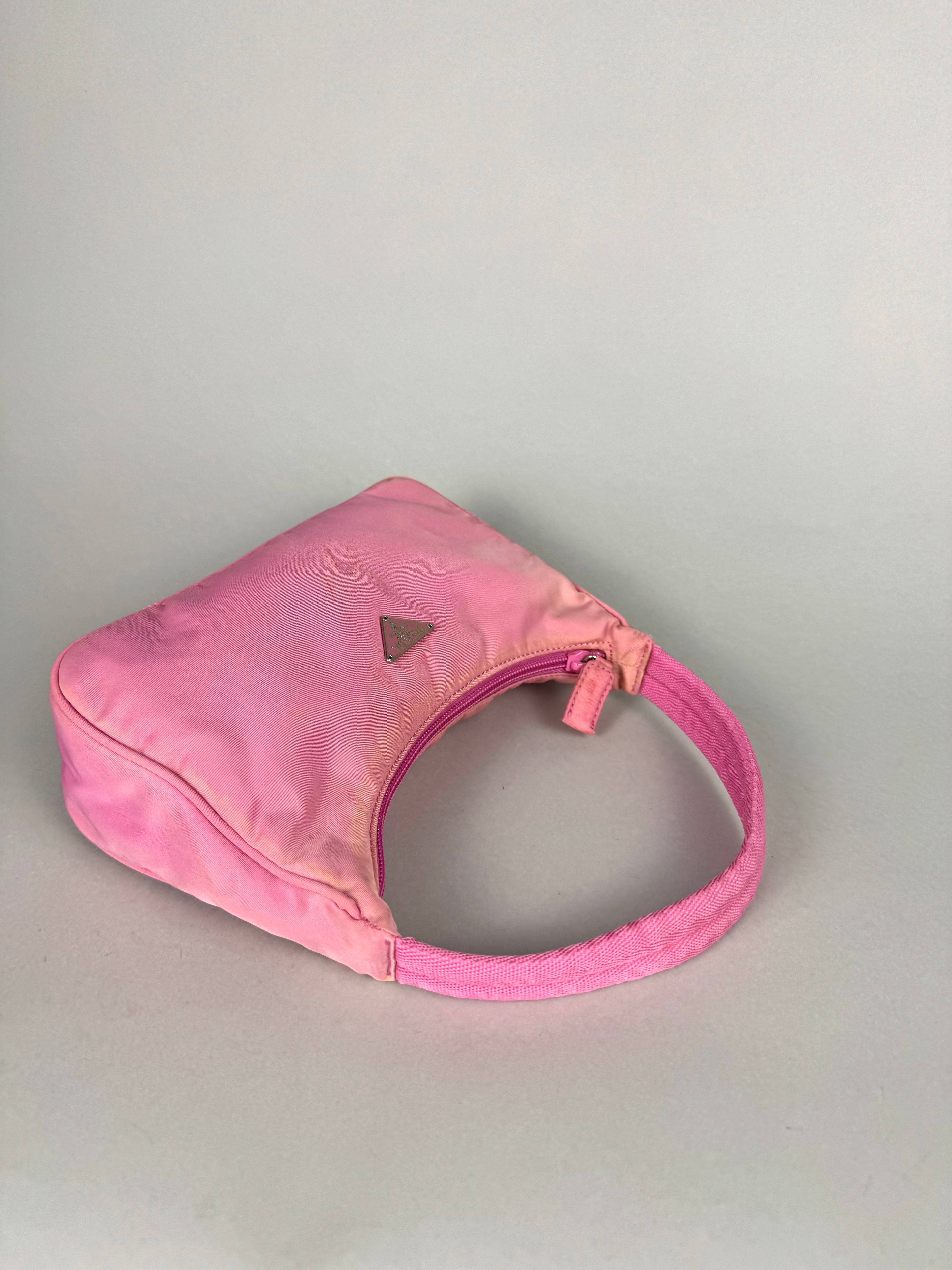 Prada Nylon Pink Hobo