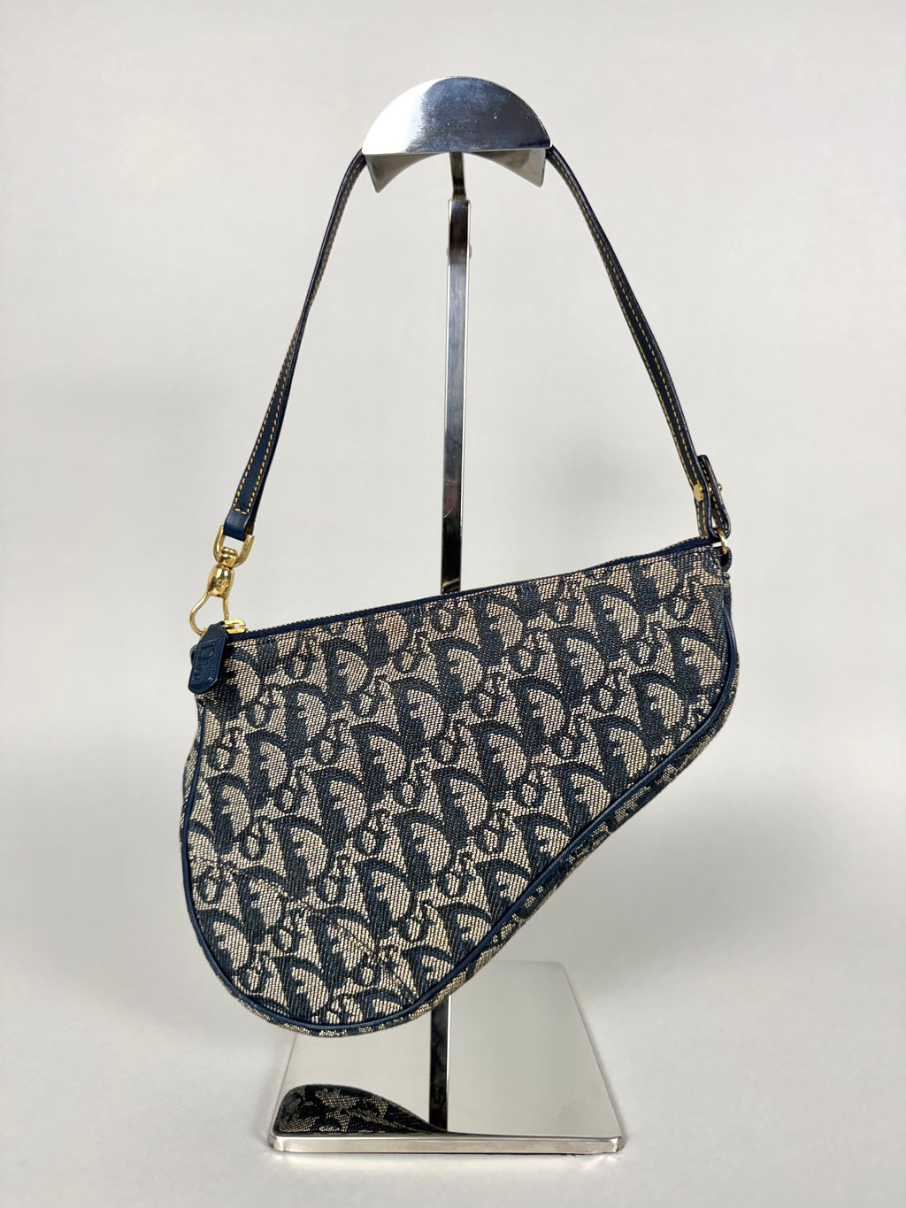 Christian Dior Mini Saddle Monogram Oblique Blue
