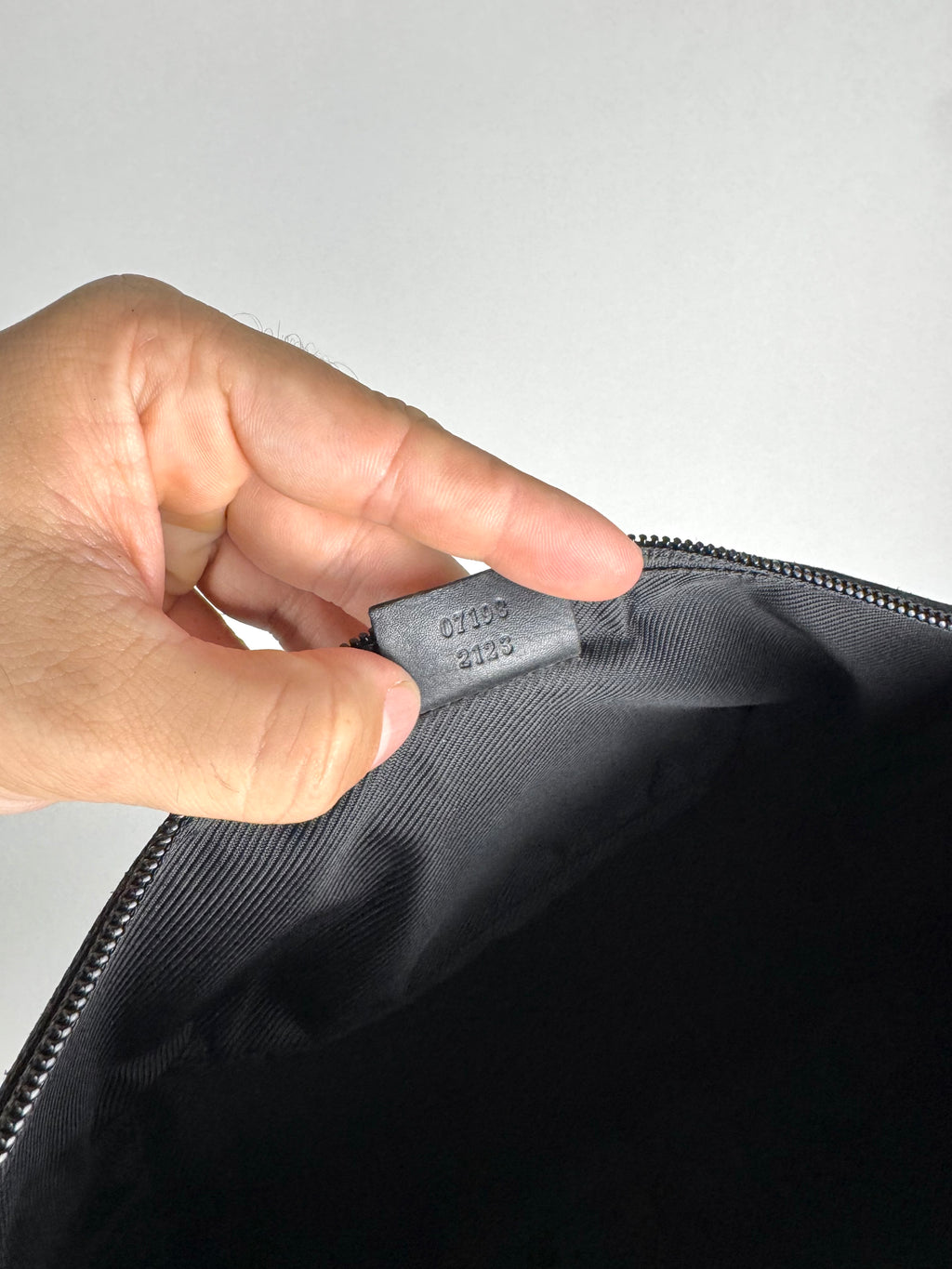 Gucci Boat Monogram Black Pochette