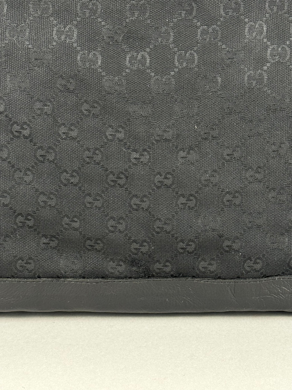 Gucci Monogram Black Tote with Pouch