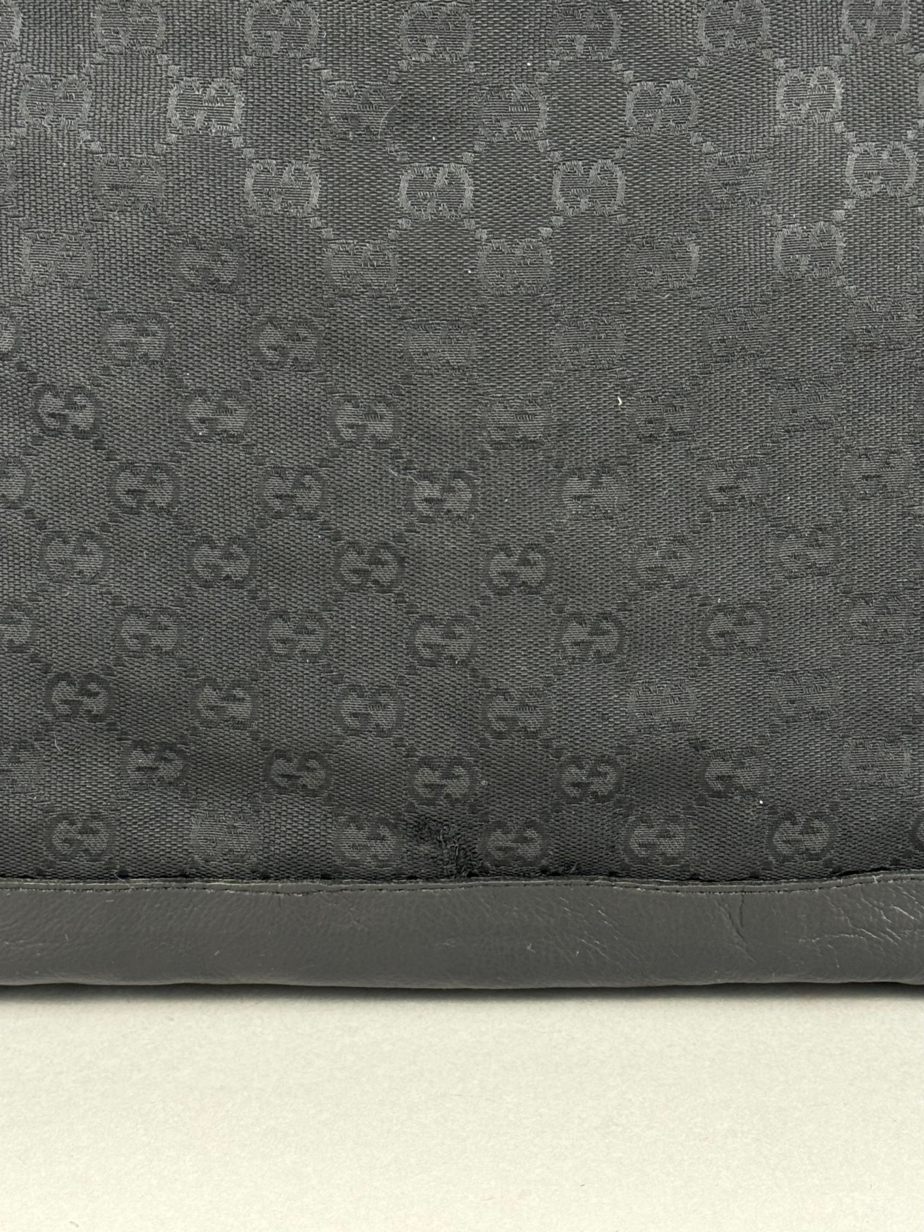 Gucci Monogram Black Tote with Pouch