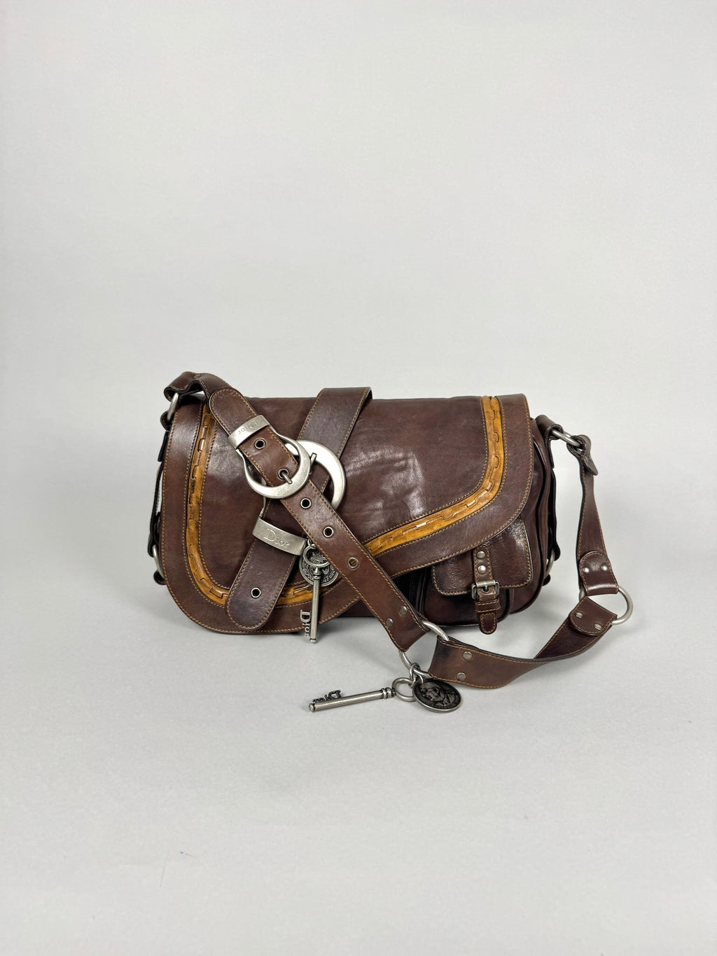Christian Dior Gaucho Leather Brown
