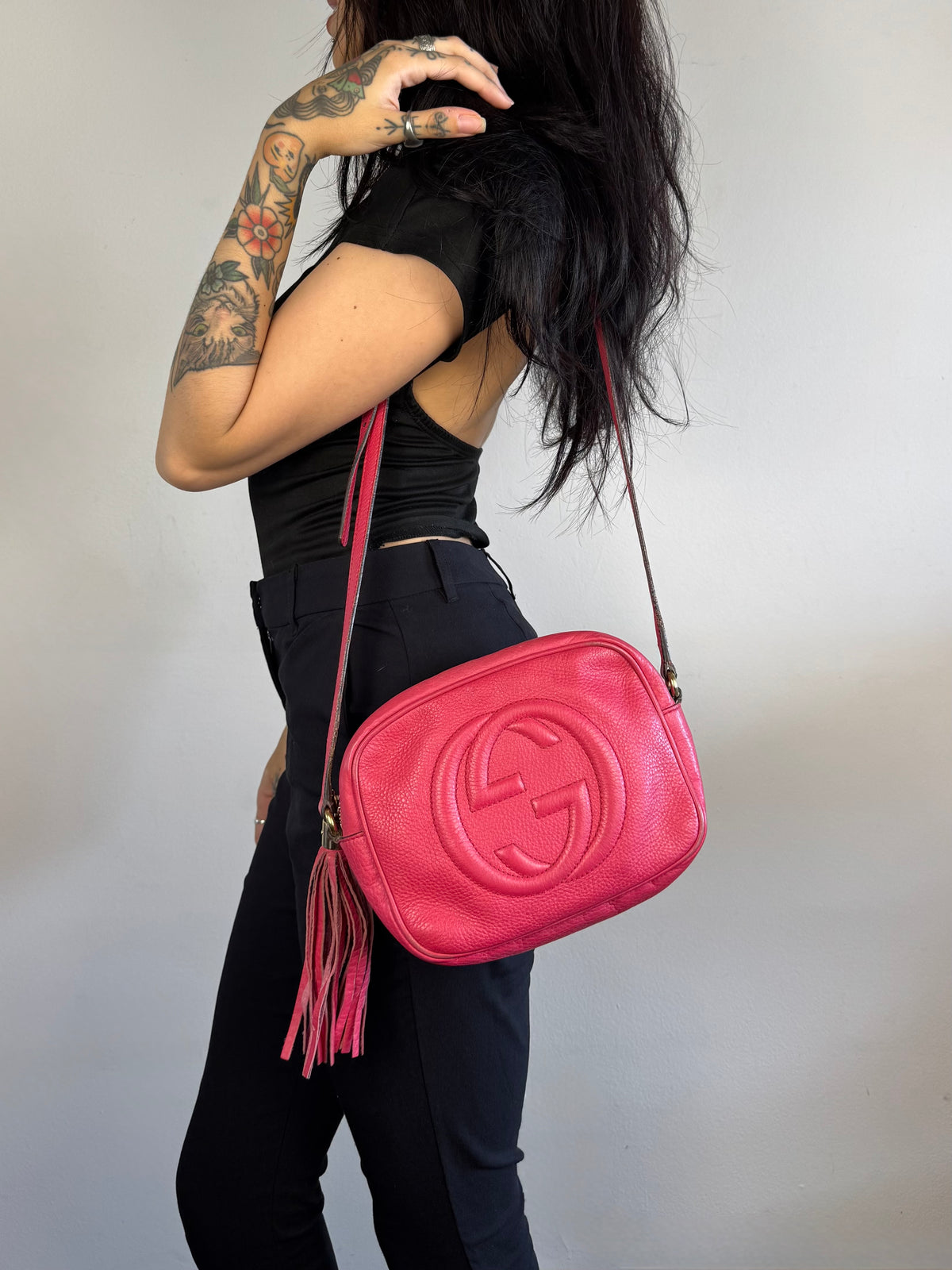 Gucci Soho Disco Pink Leather