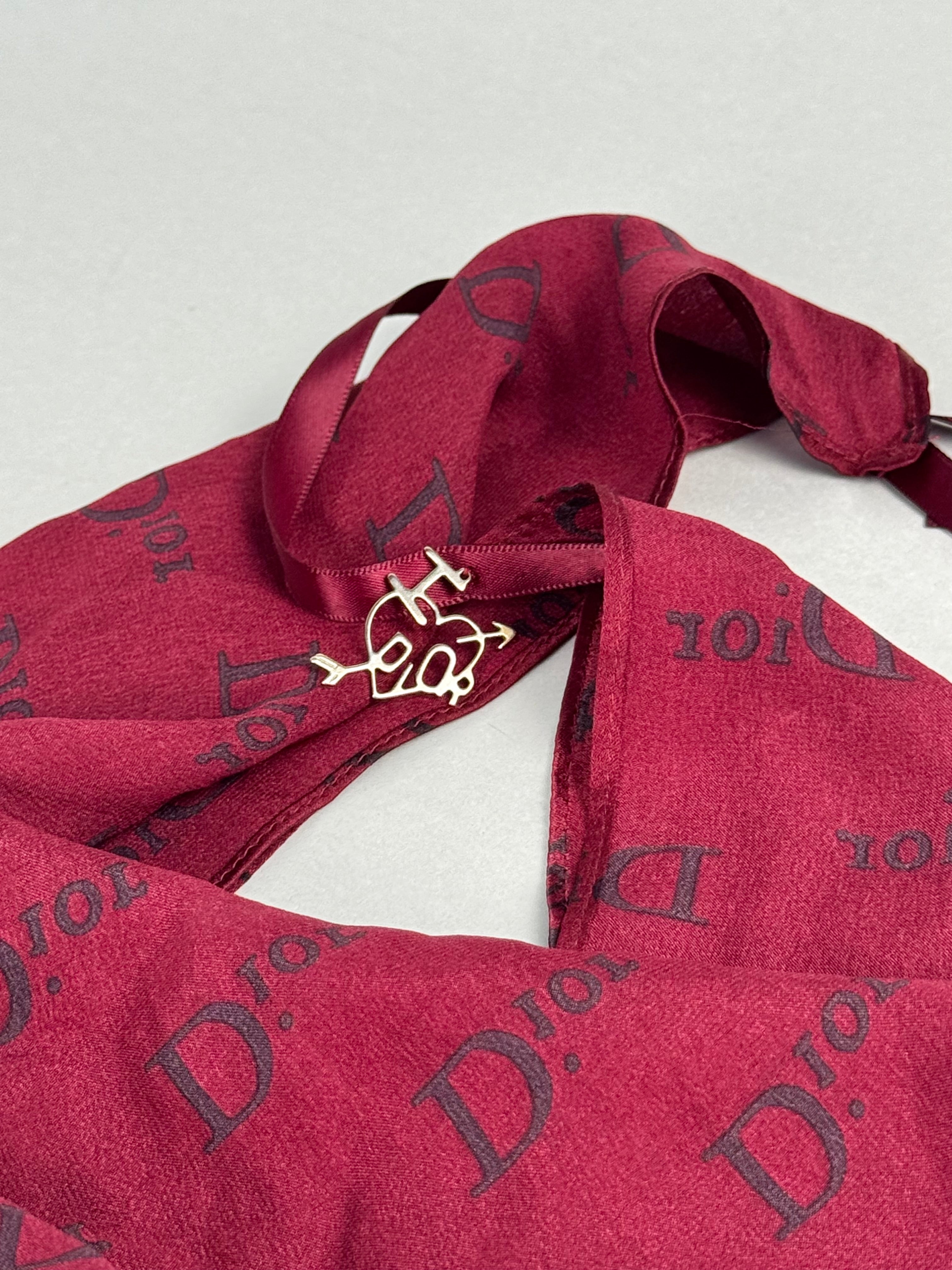 Christian Dior Scarf Rouge “I Love Dior”