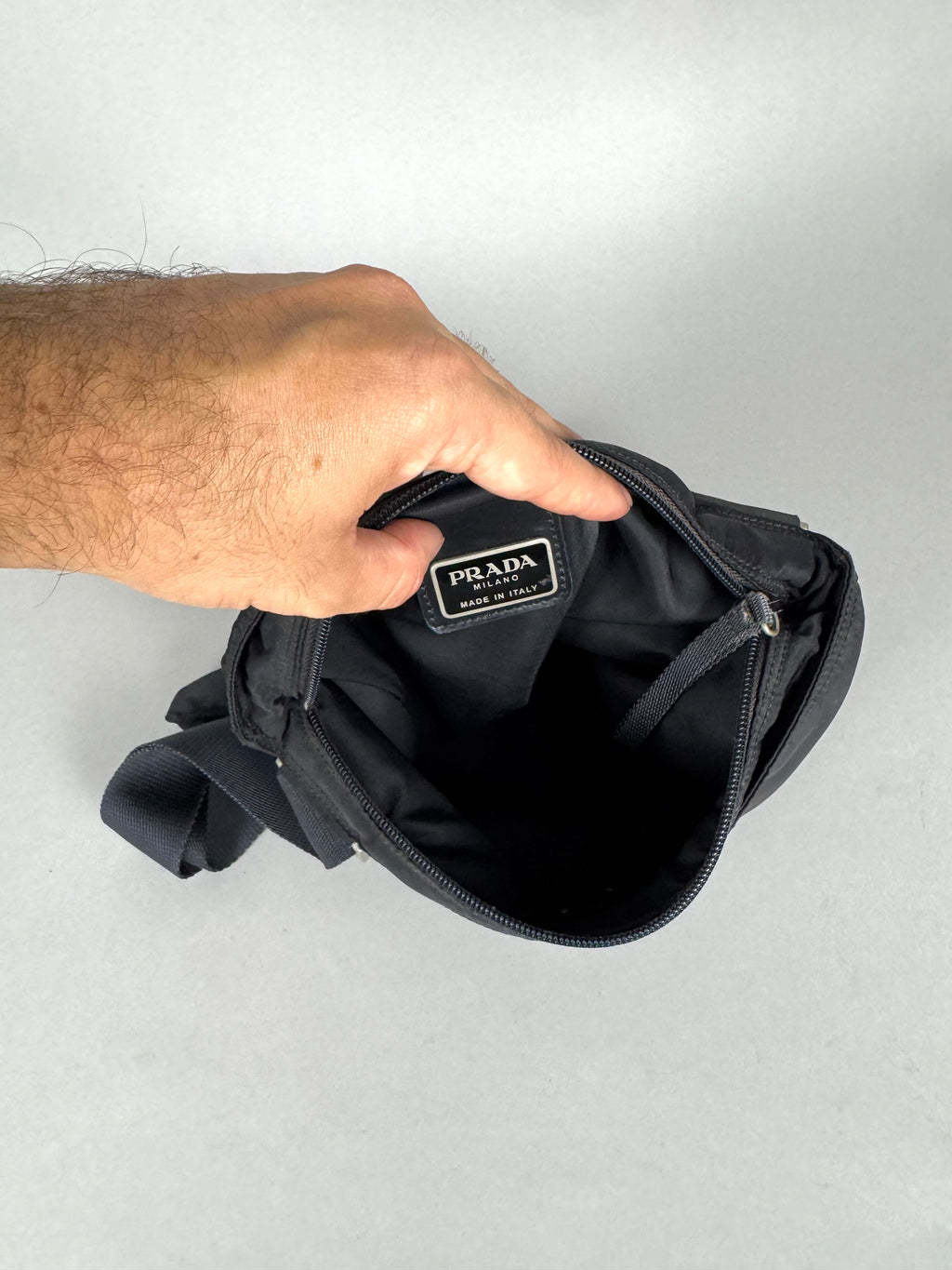 Prada Black Nylon Crossbody Medium