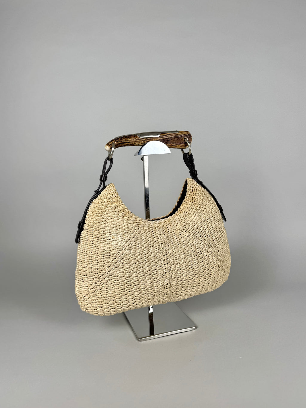 Yves Saint Laurent Mombasa Raffia Beige Tom Ford SS02