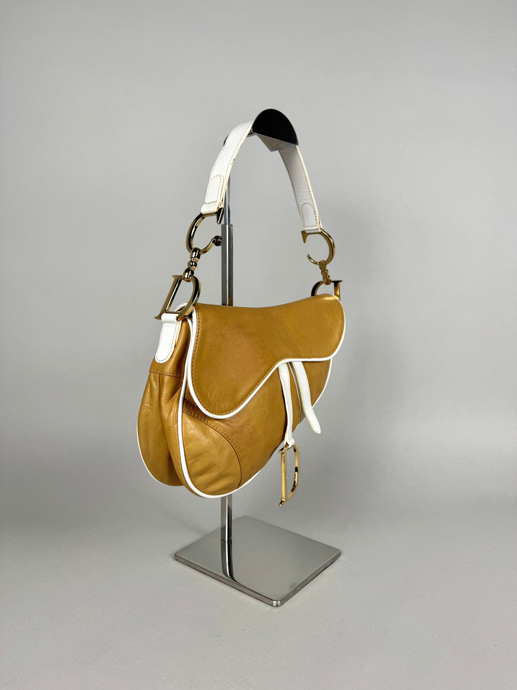 Christian Dior Saddle Brown & White SS06